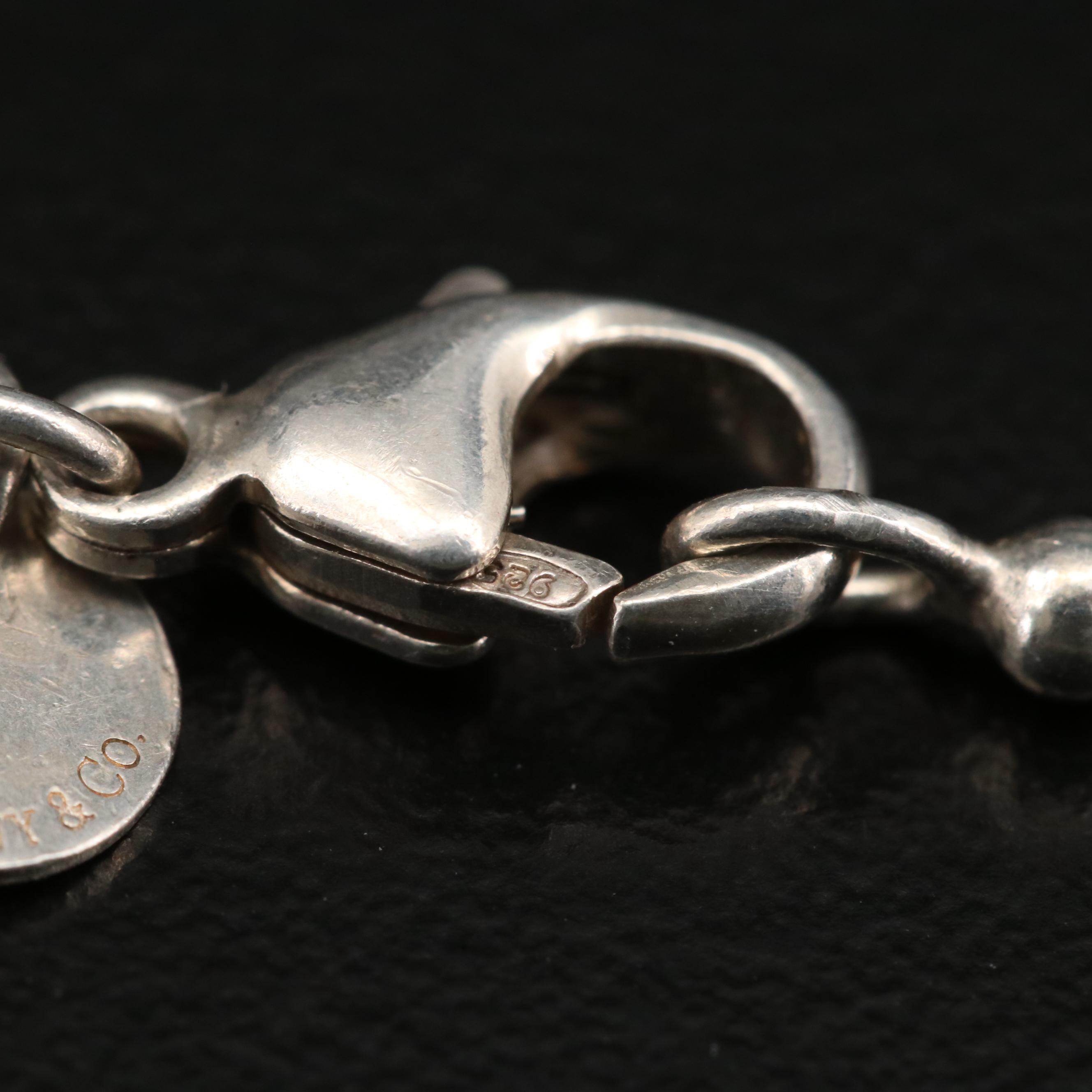 Tiffany & Co. Sterling Silver "Tiffany 1837" Maker's ID Tag Pendant Necklace