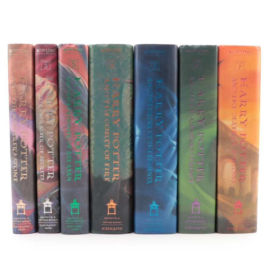 Complete Set of First American Edition "Harry Potter" Books by J. K. Rowling