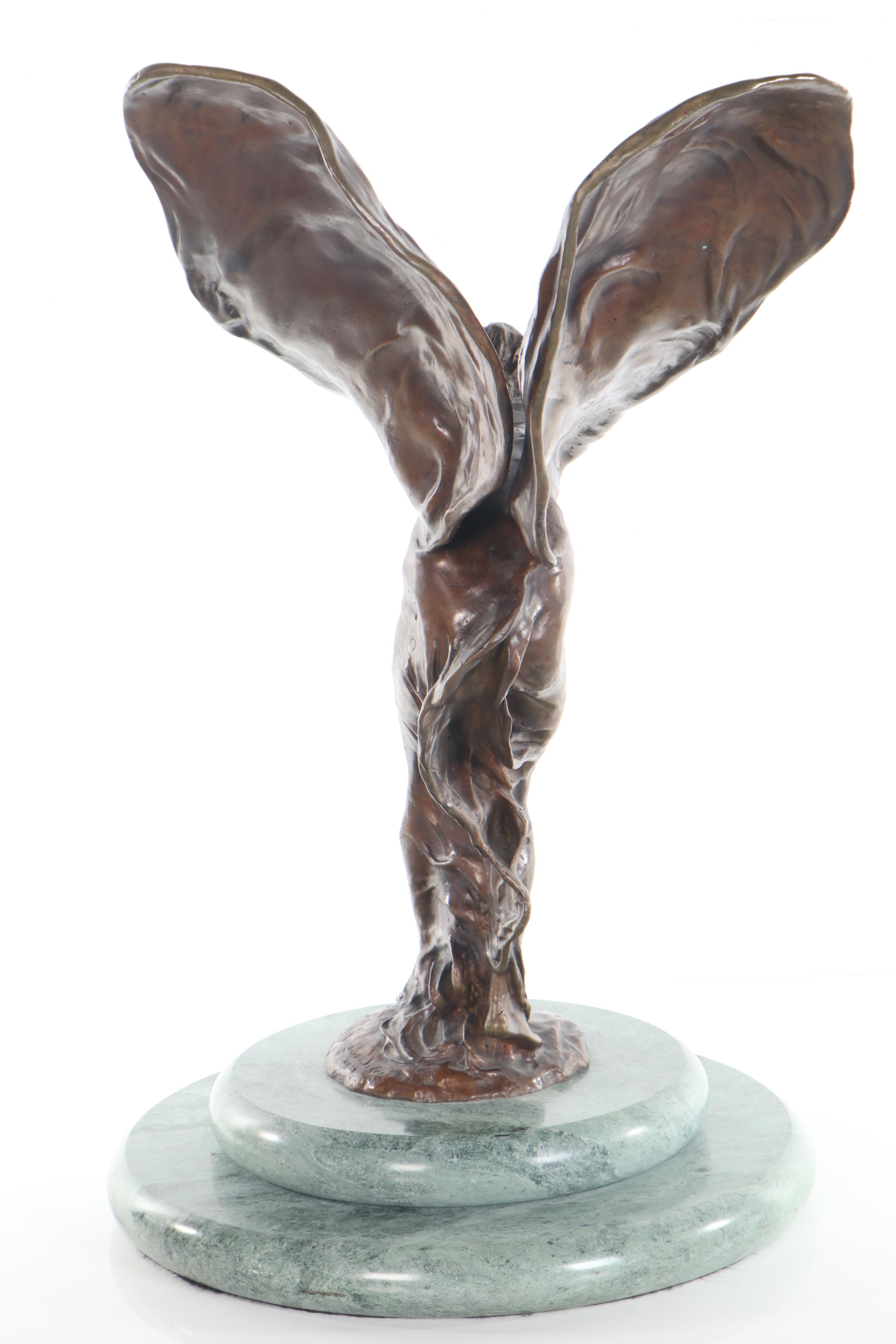 Bronze Sculpture after Charles Sykes "Spirit of Ecstasy", 20th Century