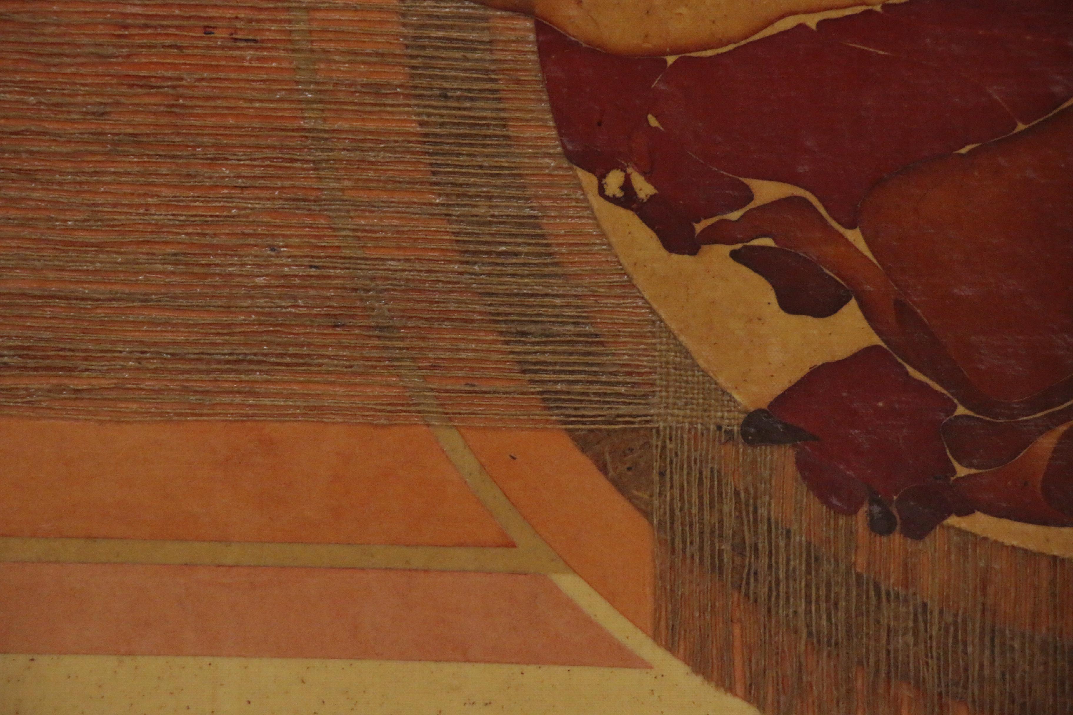 Harriet Hanson Mixed Media Abstract Painting, Mid to Late 20th Century