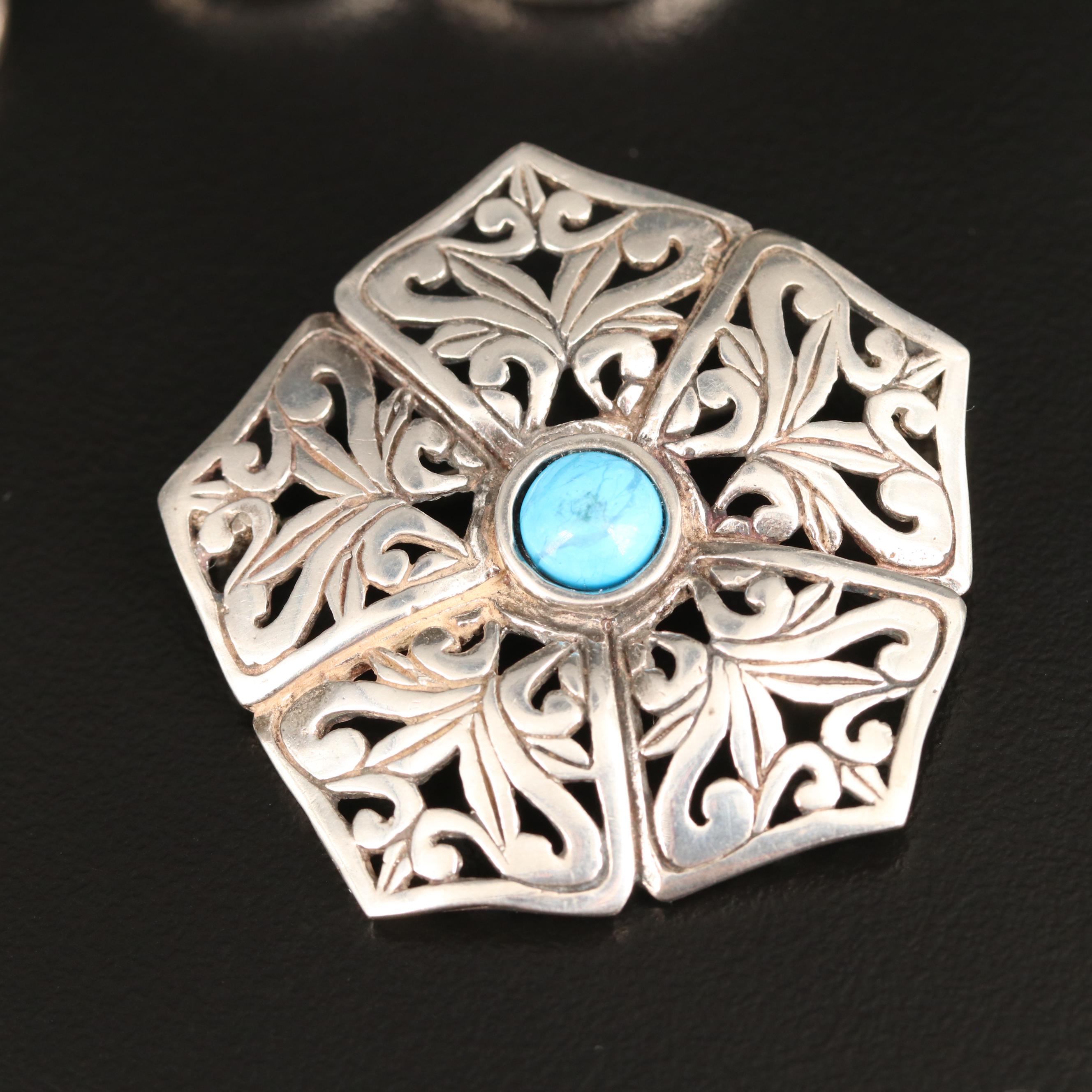 Assorted Sterling Jewelry Selection Featuring Jolaine and Taxco