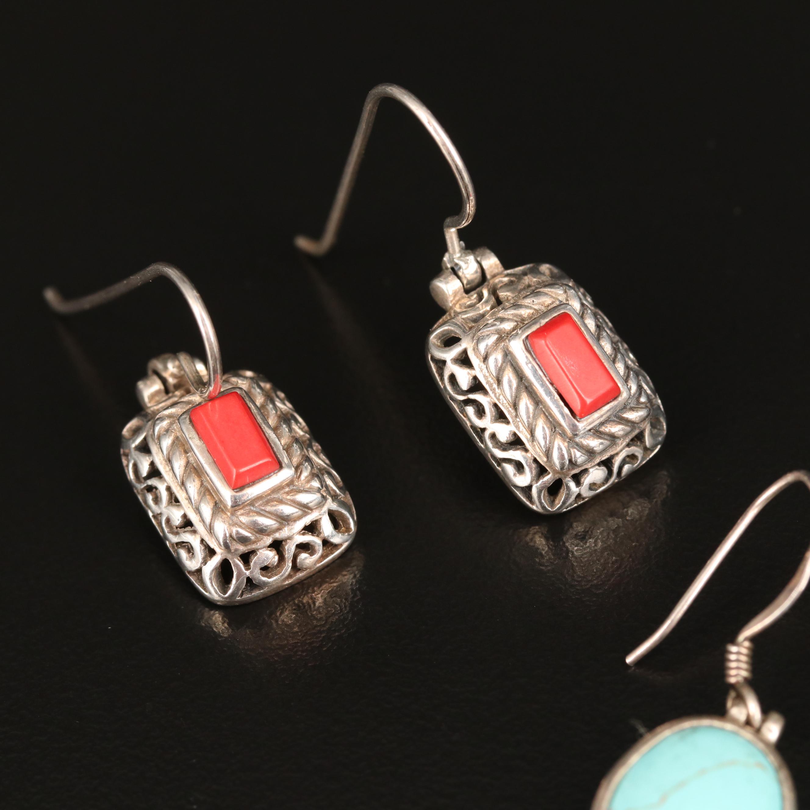 Assorted Sterling Jewelry Selection Featuring Jolaine and Taxco