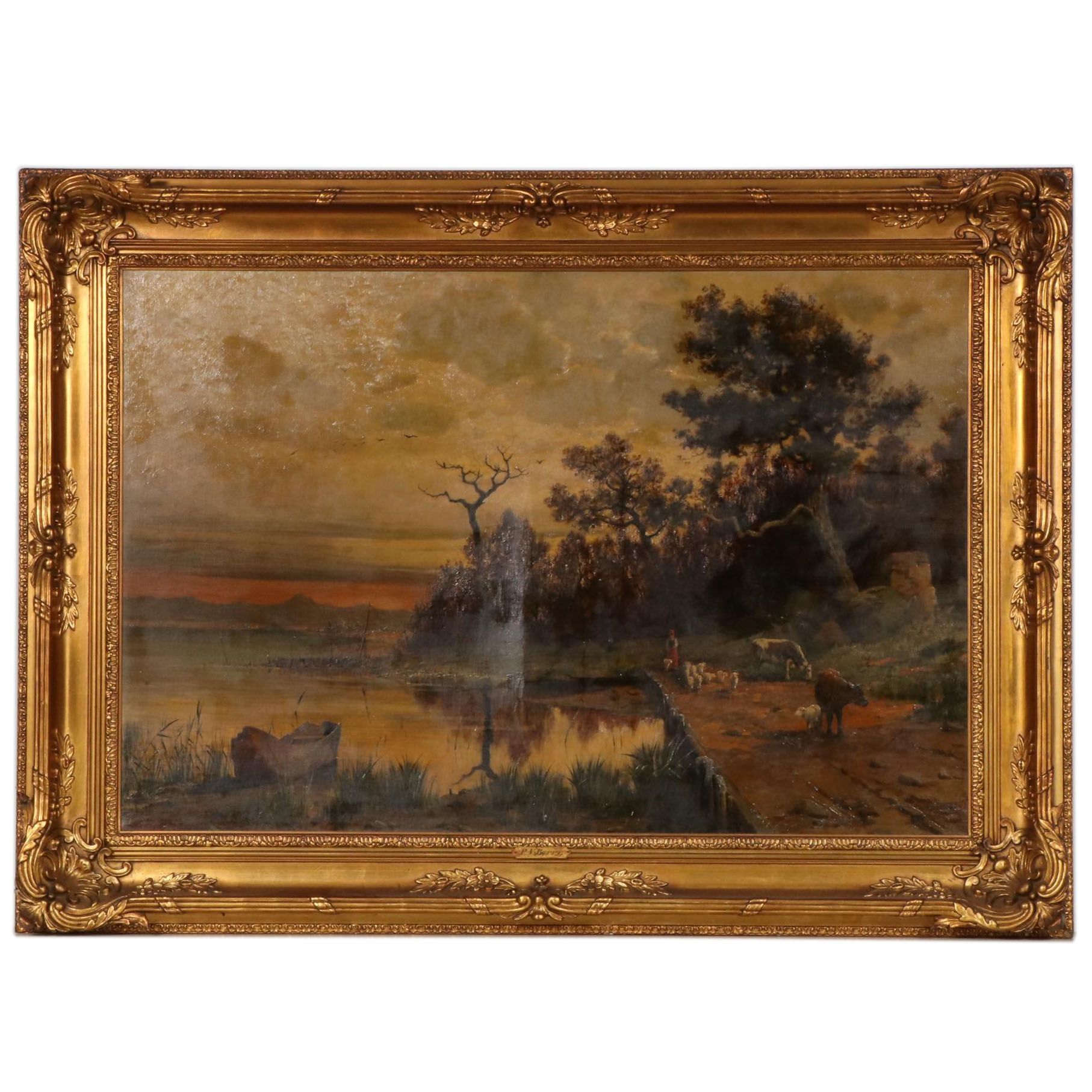 Patrick Vincent Berry Bucolic Landscape Oil Painting