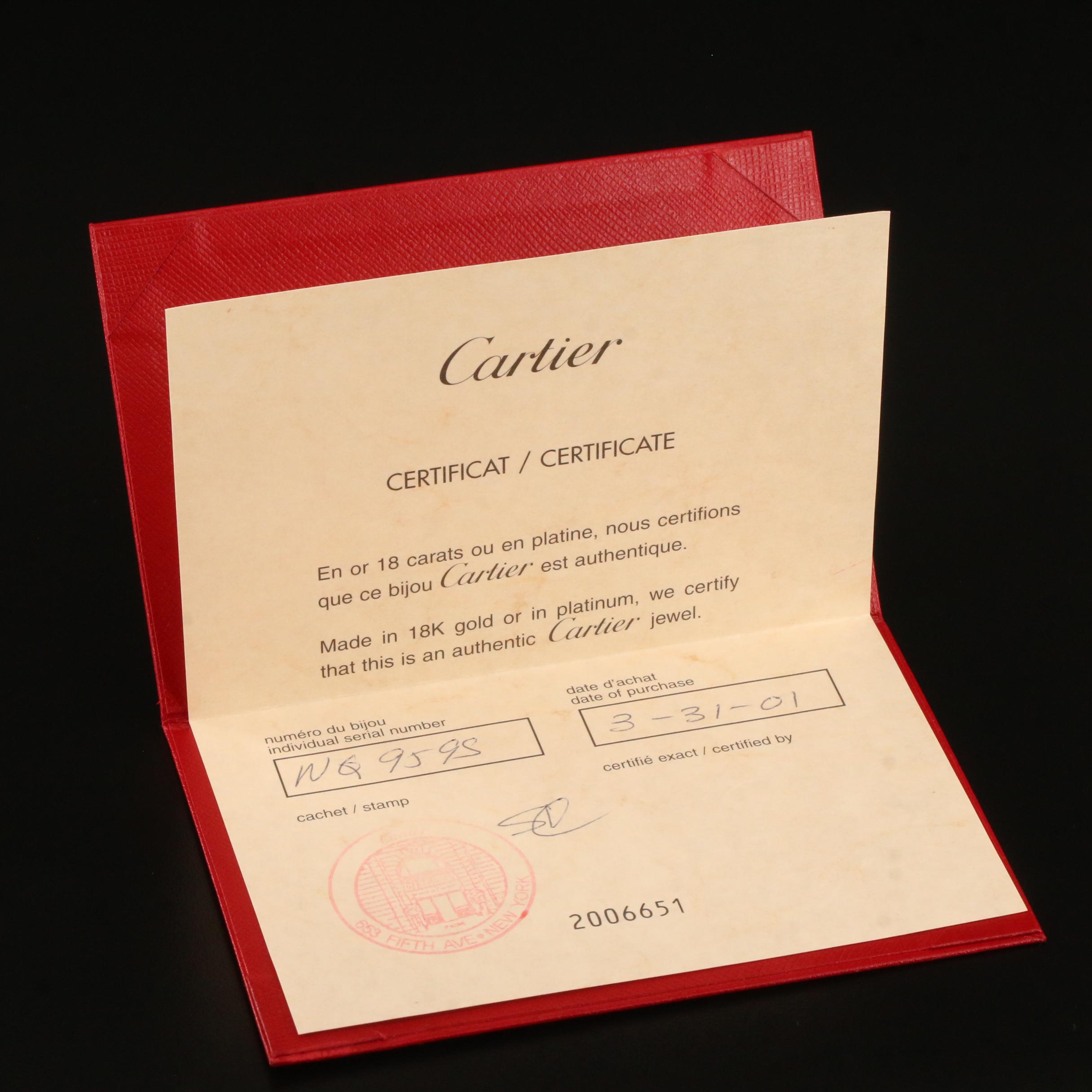 Cartier 18K Tri-Color Gold Rolling Ring