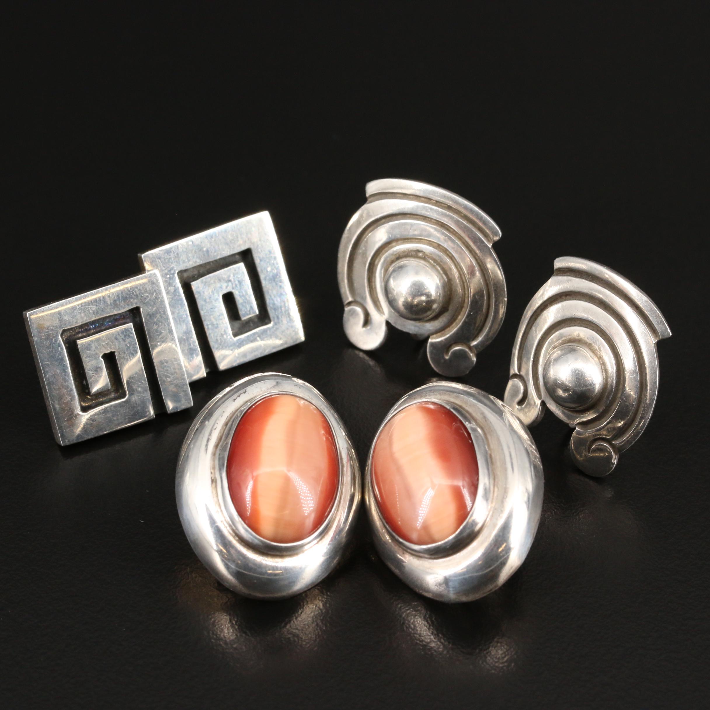 Mexican Sterling Silver Earrings Featuring Ana Mariá Nuñez de Brilanti