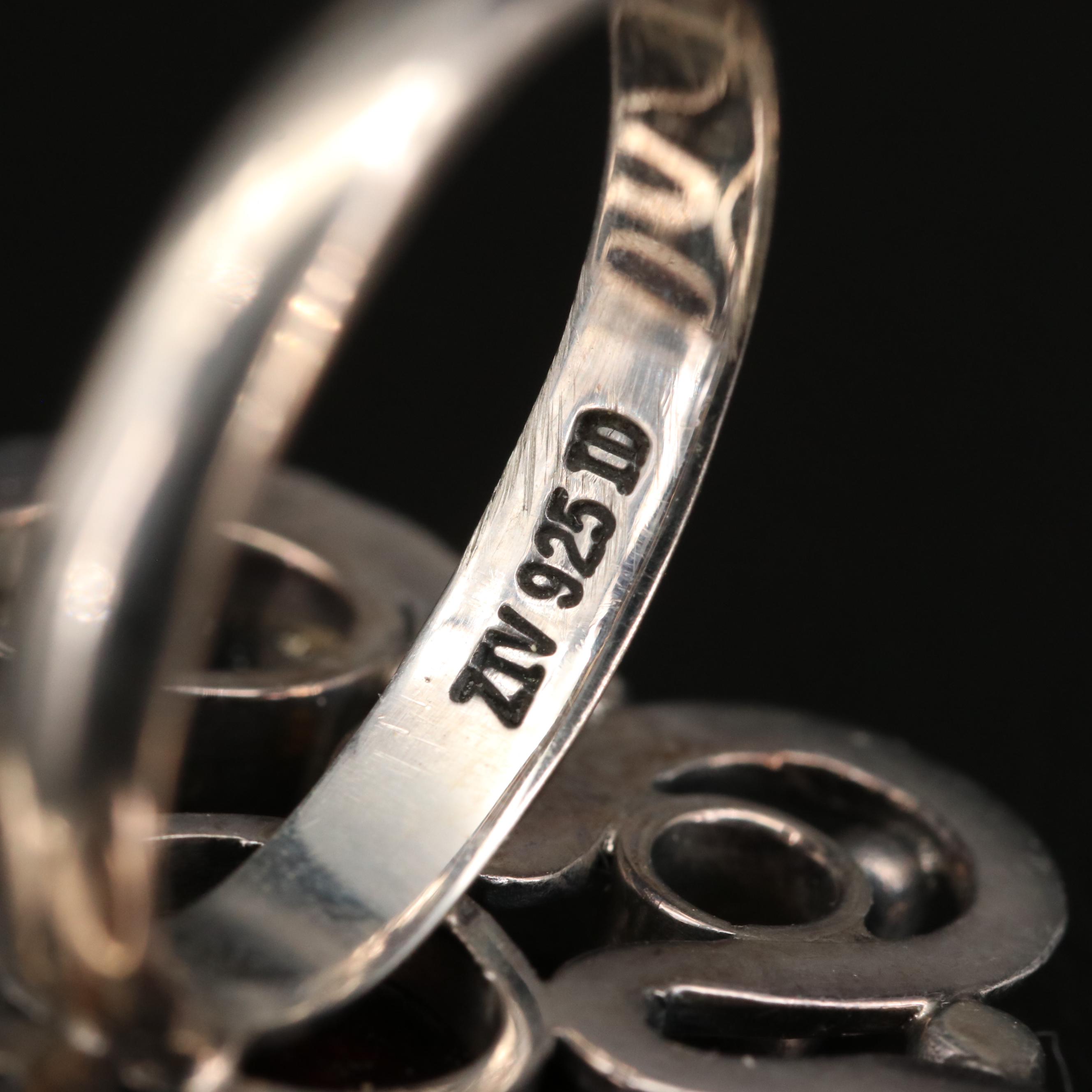 Sterling Silver Rings Featuring Running Bear Shop and Gemstone Accents