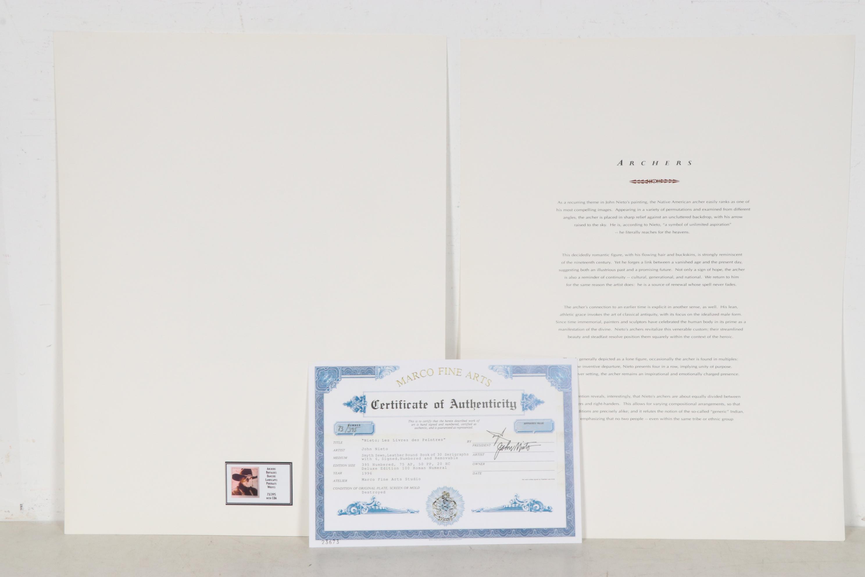 John Nieto Serigraph "Archers," circa 1996