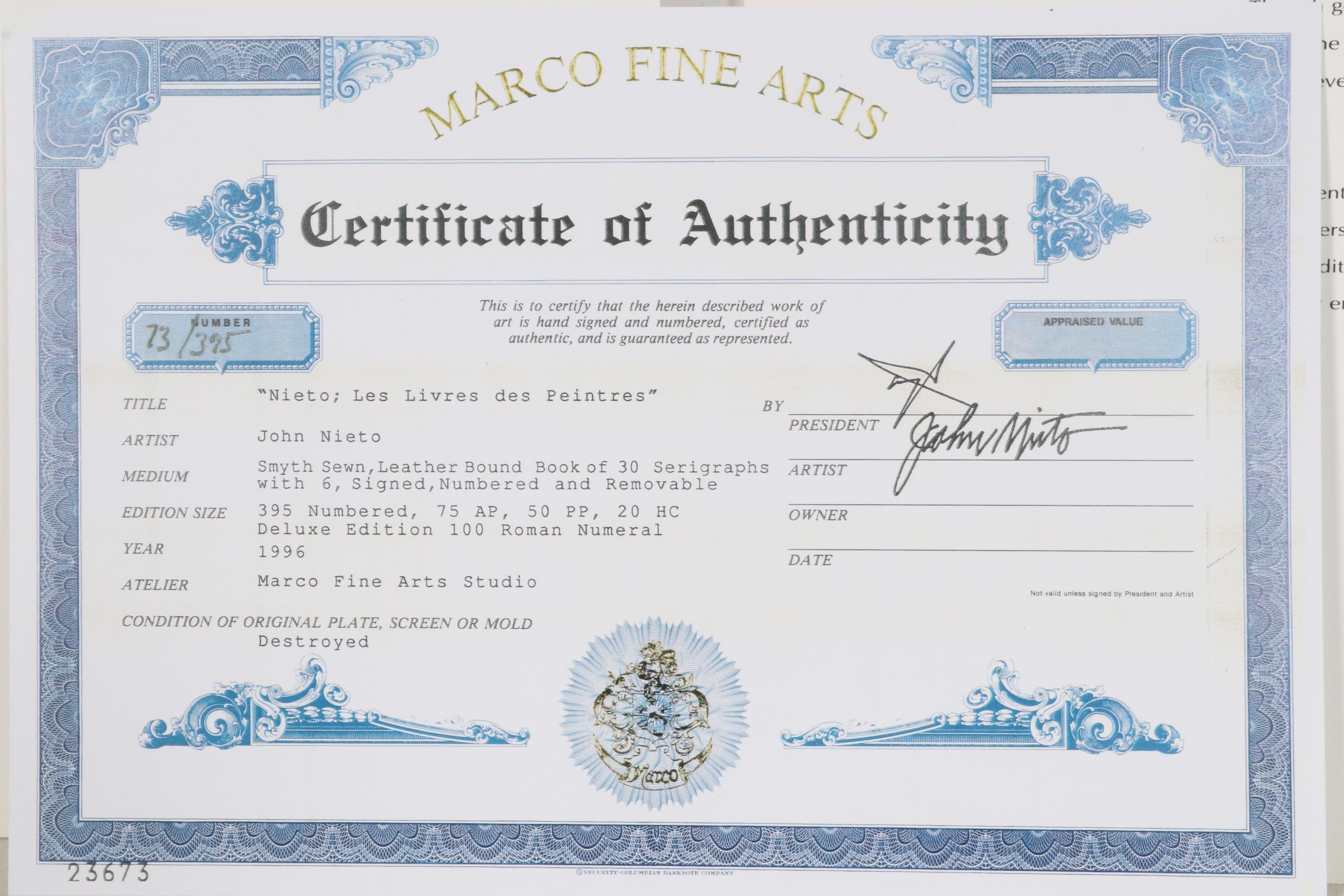 John Nieto Serigraph "Archers," circa 1996