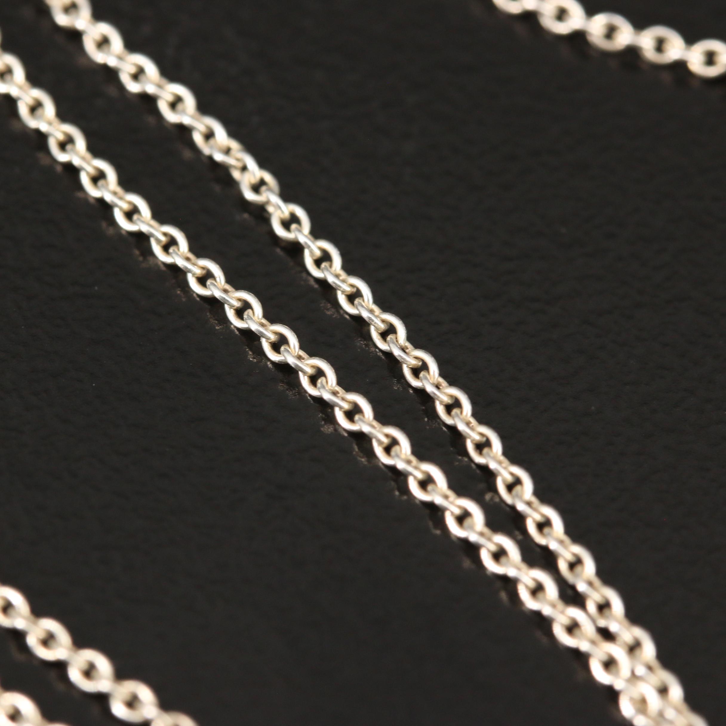 Elsa Peretti for Tiffany & Co. Sterling Silver Monogram "J" Necklace