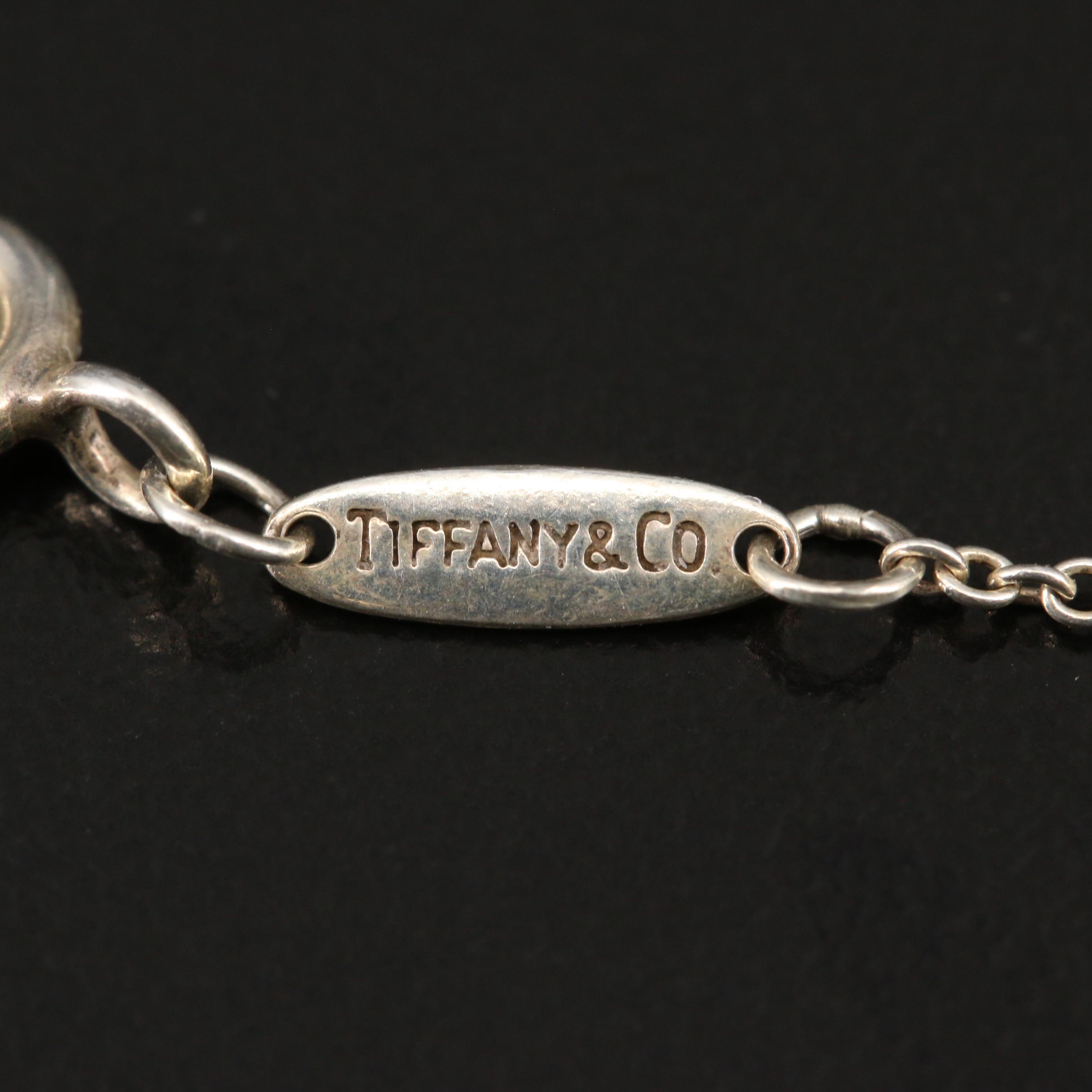 Elsa Peretti for Tiffany & Co. Sterling Silver Monogram "J" Necklace