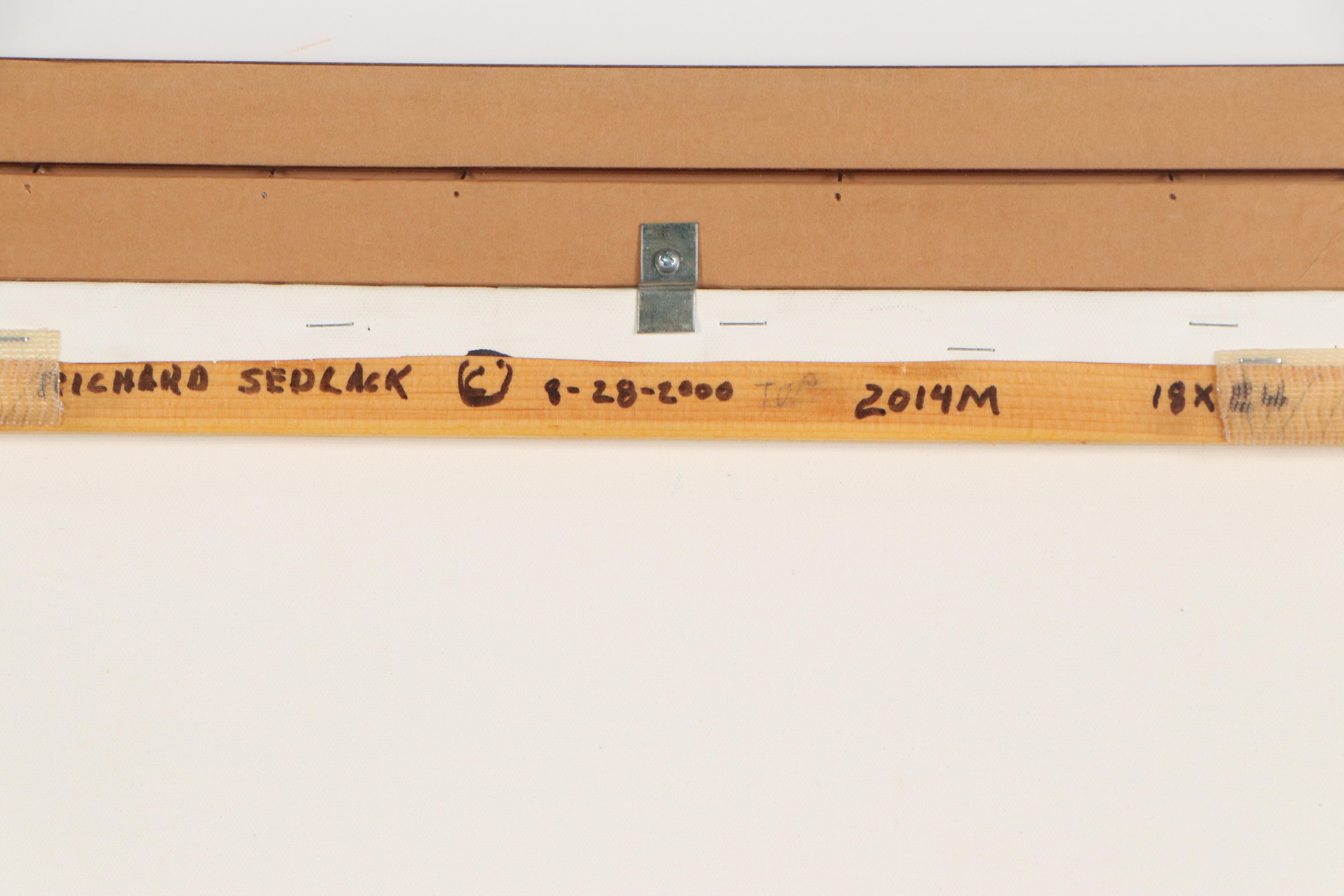 Richard Sedlack Oil Painting of Mykonos Seascape, 2000