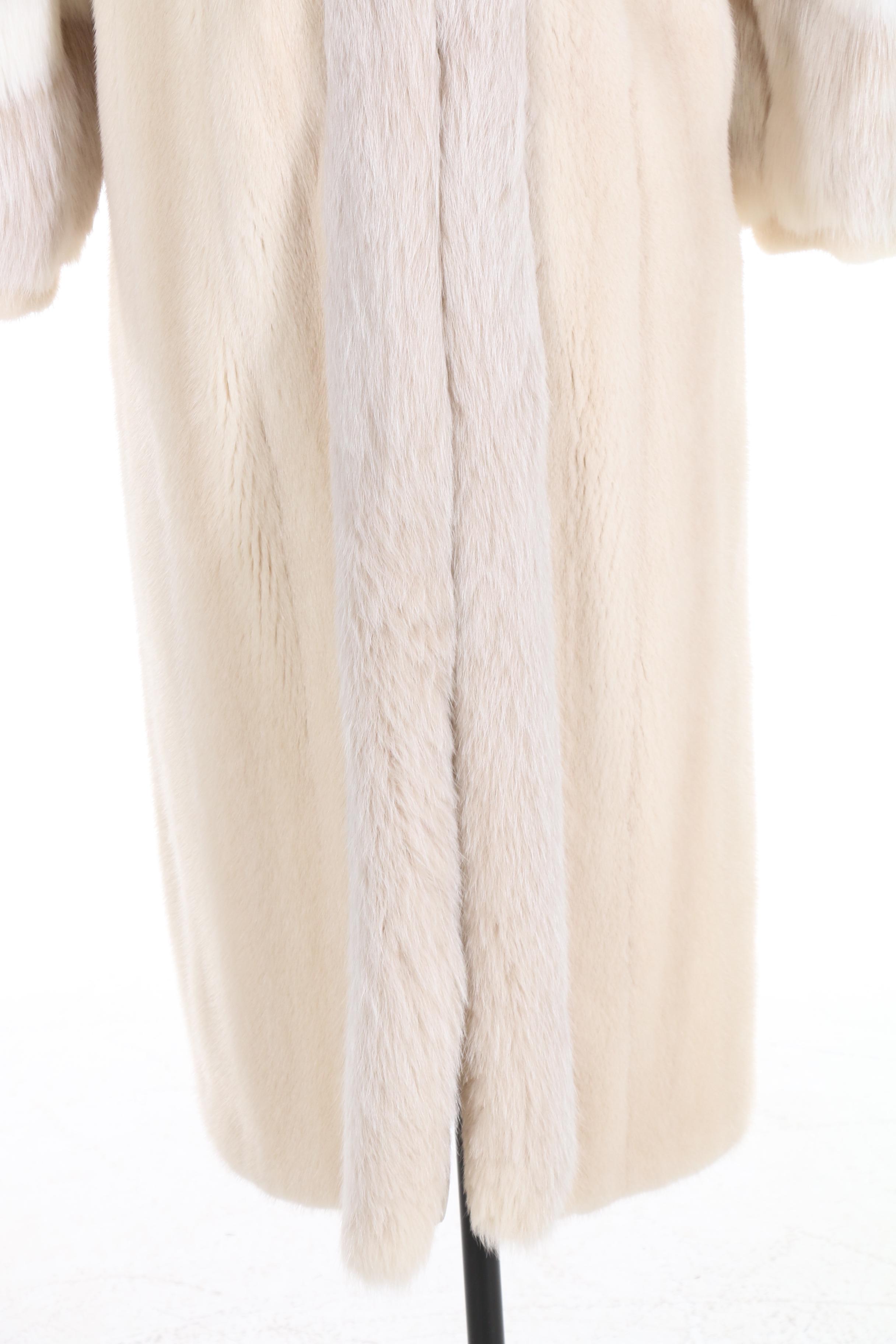 Blonde Mink and Fox Fur Full-Length Coat from The Evans Collection