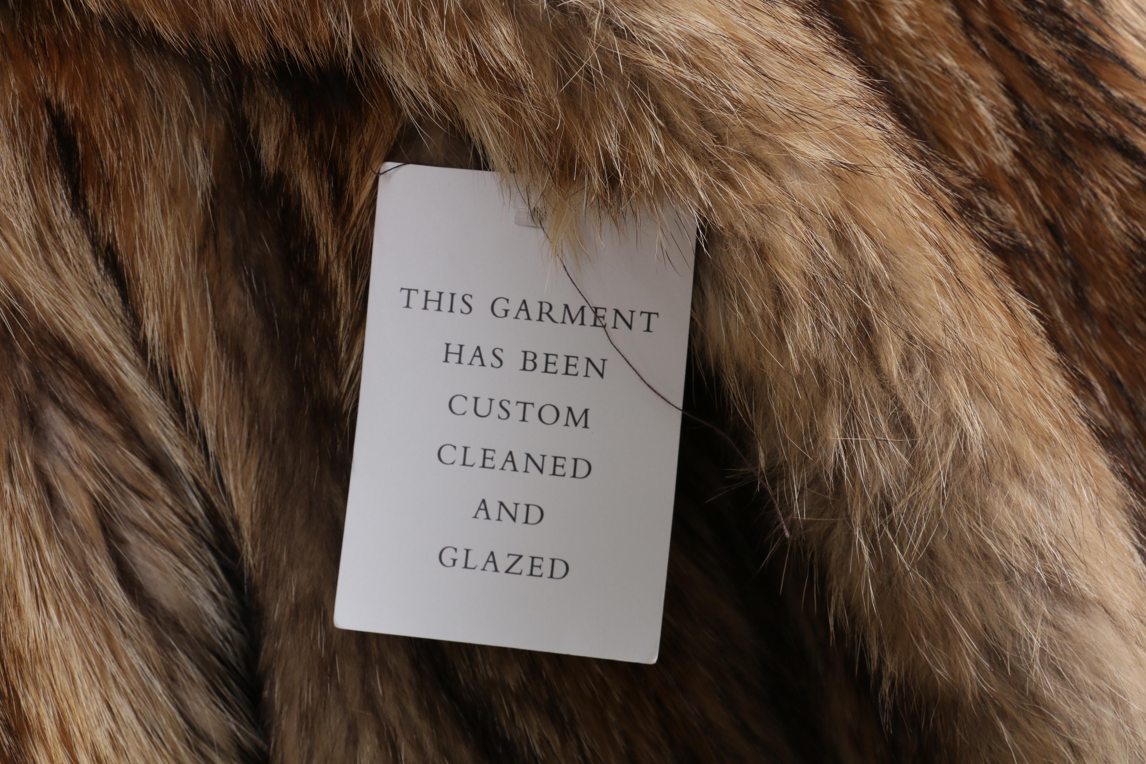 Tanuki Fur Full-Length Coat, Mid to Late 20th Century