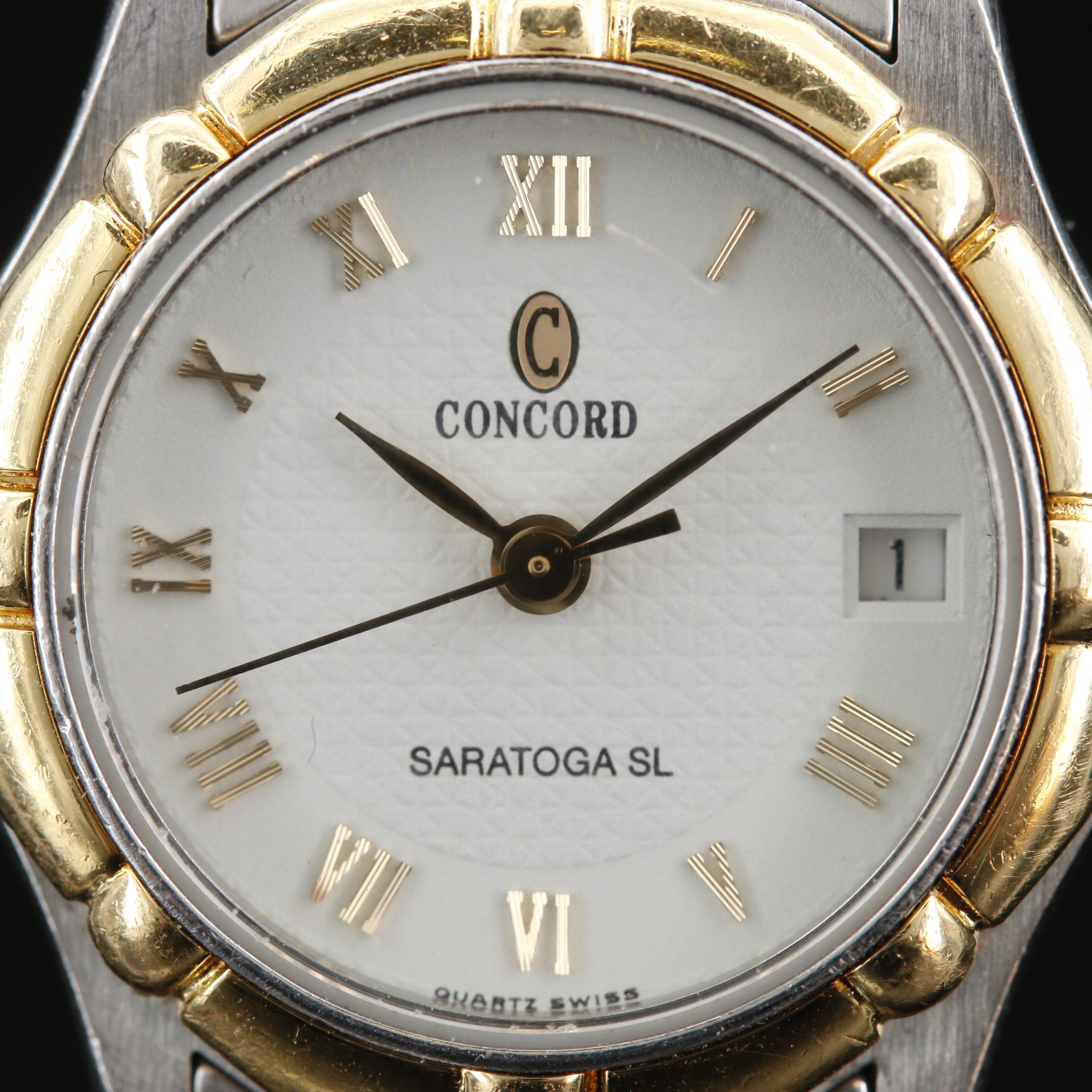 18K and Stainless Steel Concord Saratoga SL Quartz Watch