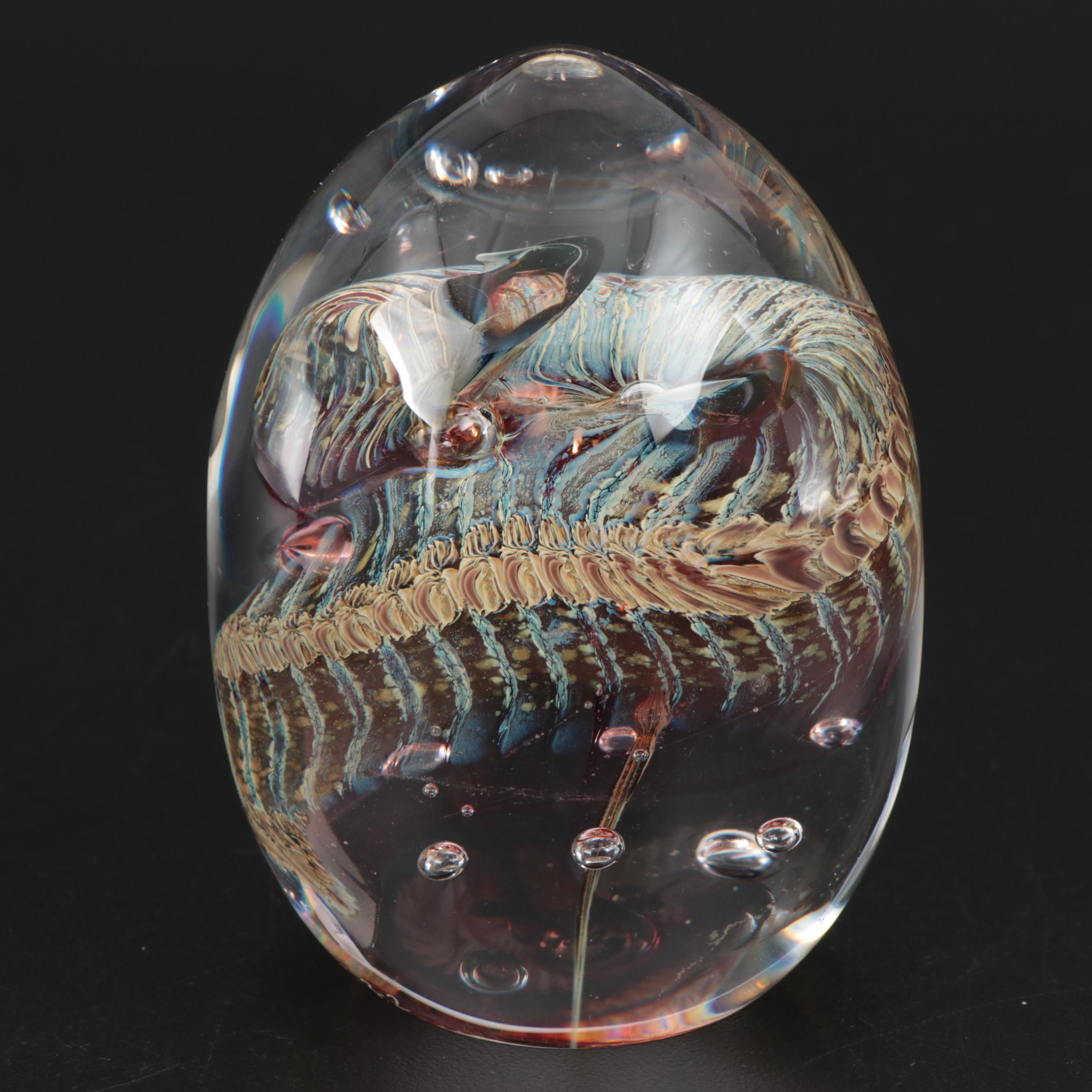 Daniel Read Handblown Art Glass Paperweight