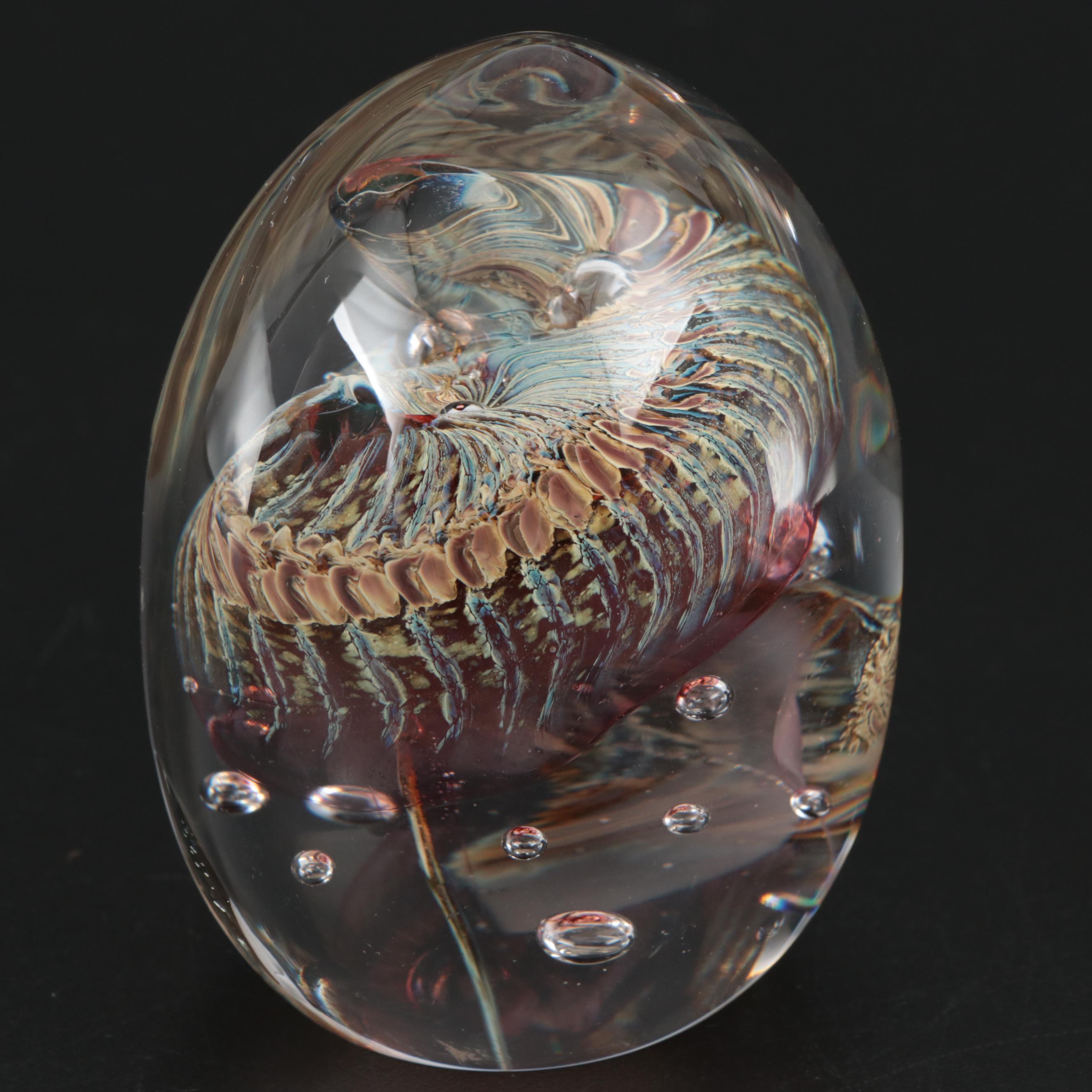 Daniel Read Handblown Art Glass Paperweight