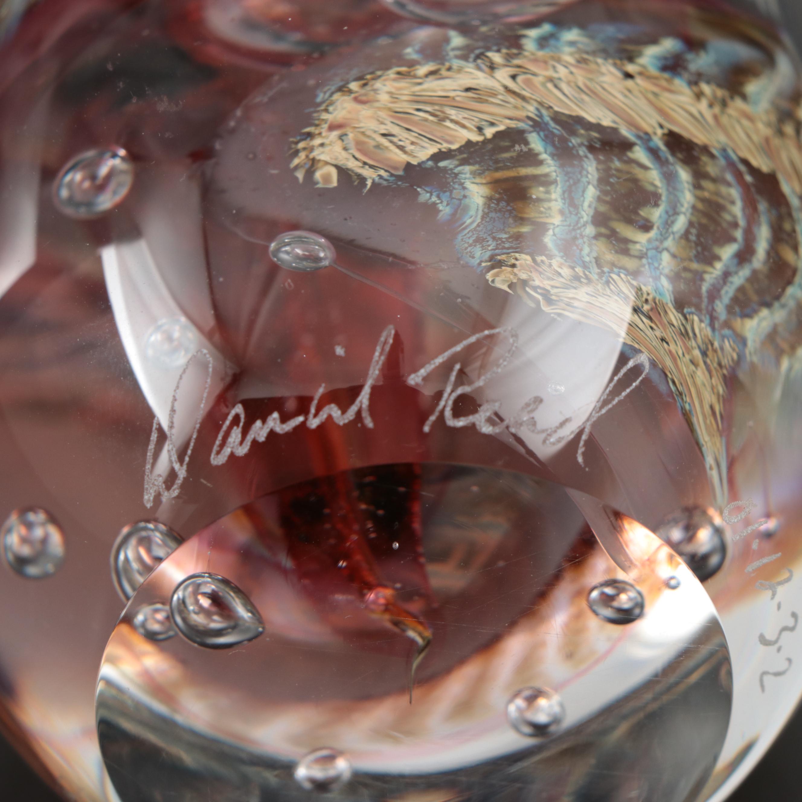 Daniel Read Handblown Art Glass Paperweight