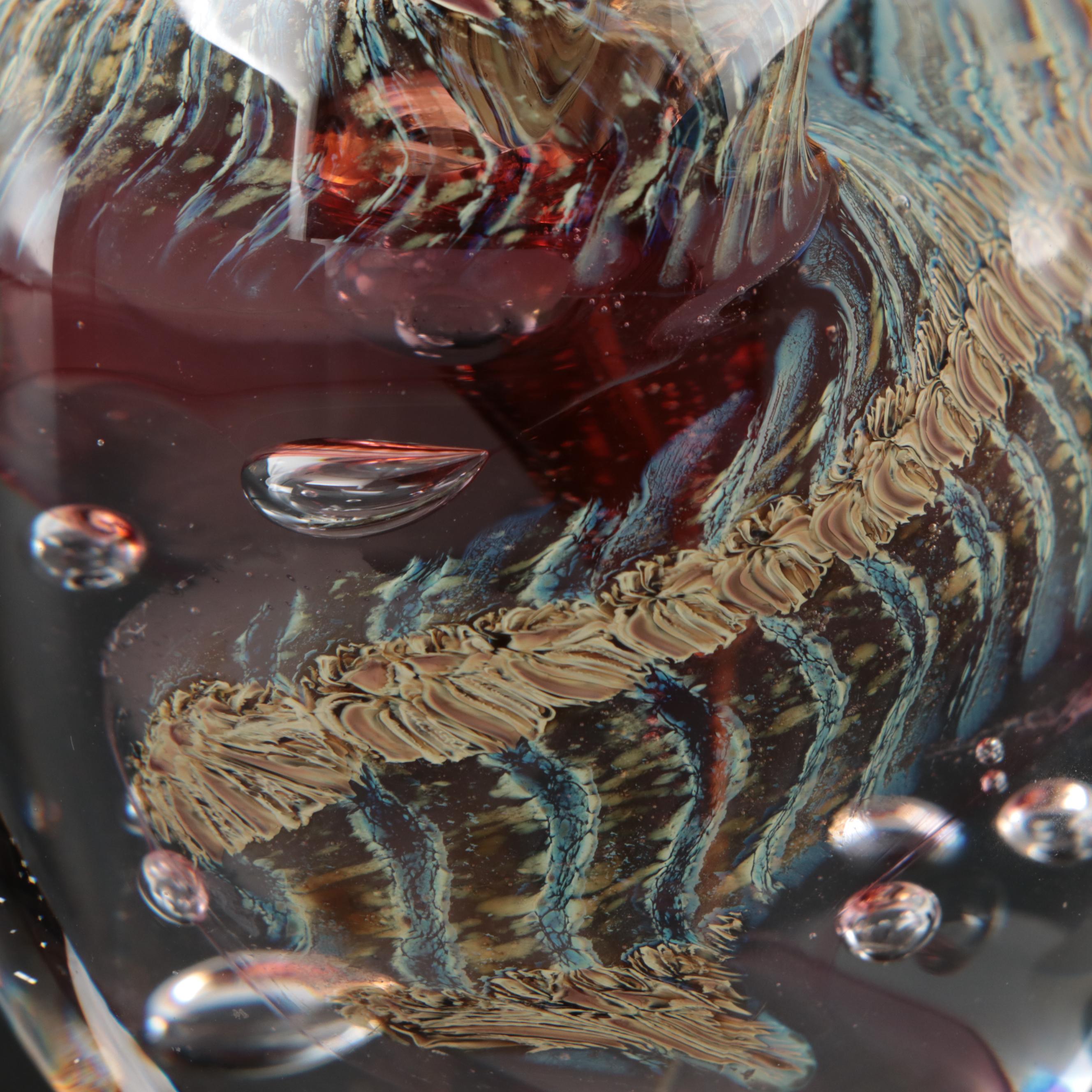 Daniel Read Handblown Art Glass Paperweight