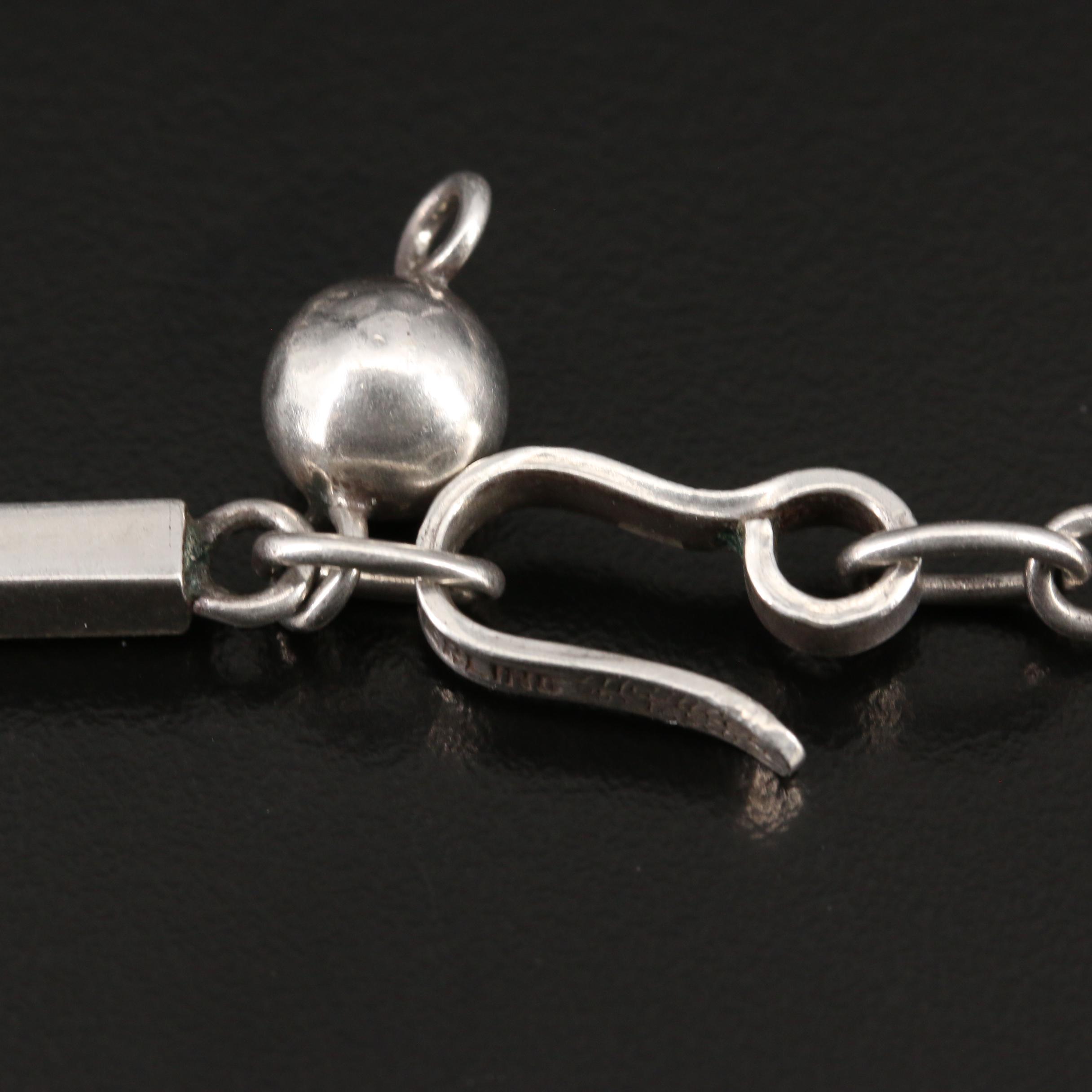 Mary Rita Padilla Sterling Lapis Lazuli Cross Necklace