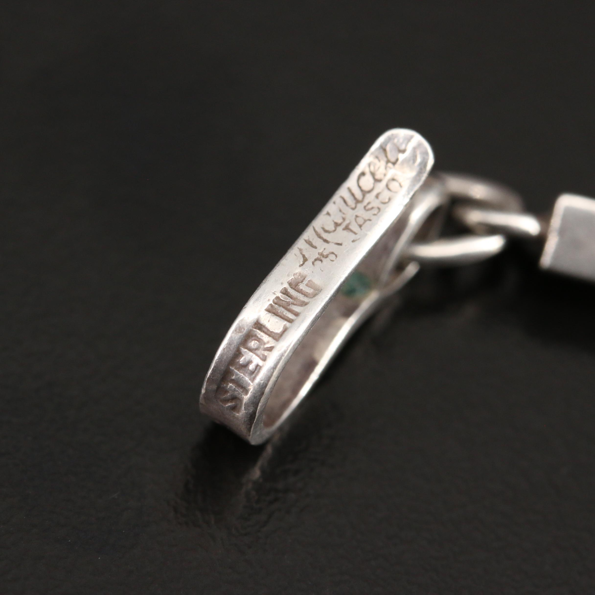 Mary Rita Padilla Sterling Lapis Lazuli Cross Necklace