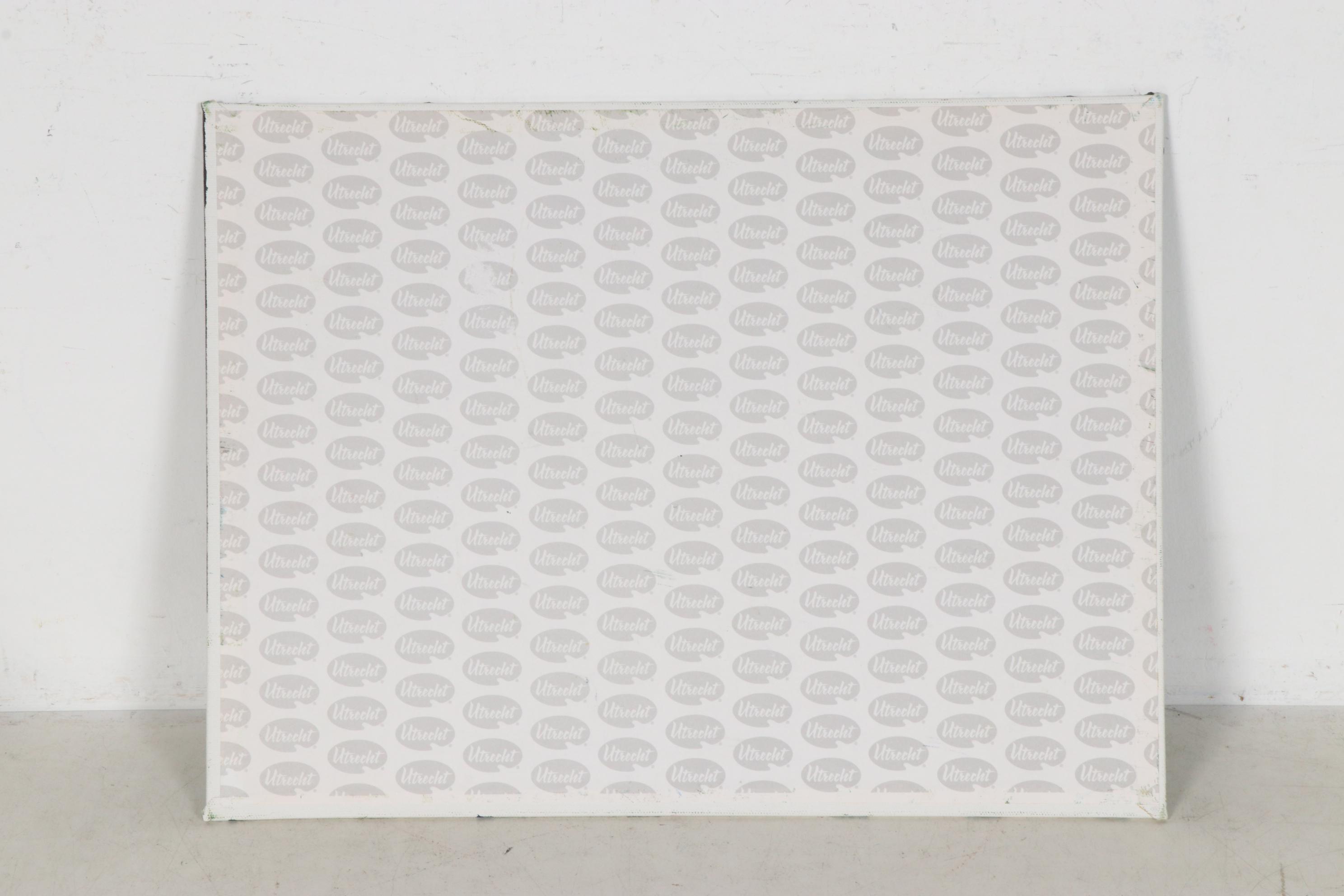 Marcus Brewer Oil Painting of Embracing Couple in Park