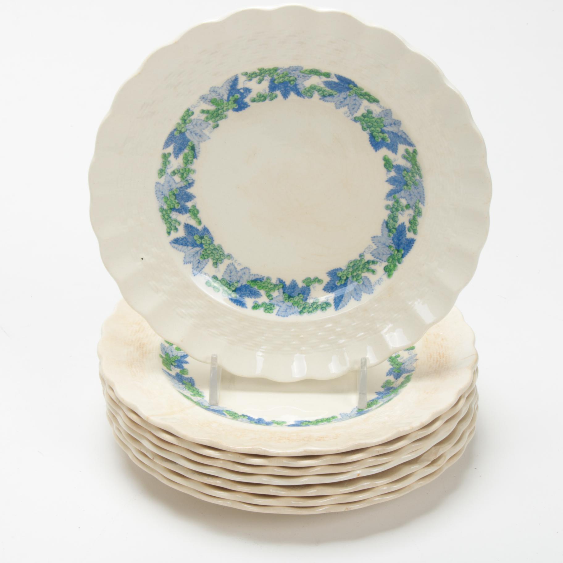 Copeland Spode "Valencia Blue Green" Earthenware Dinnerware