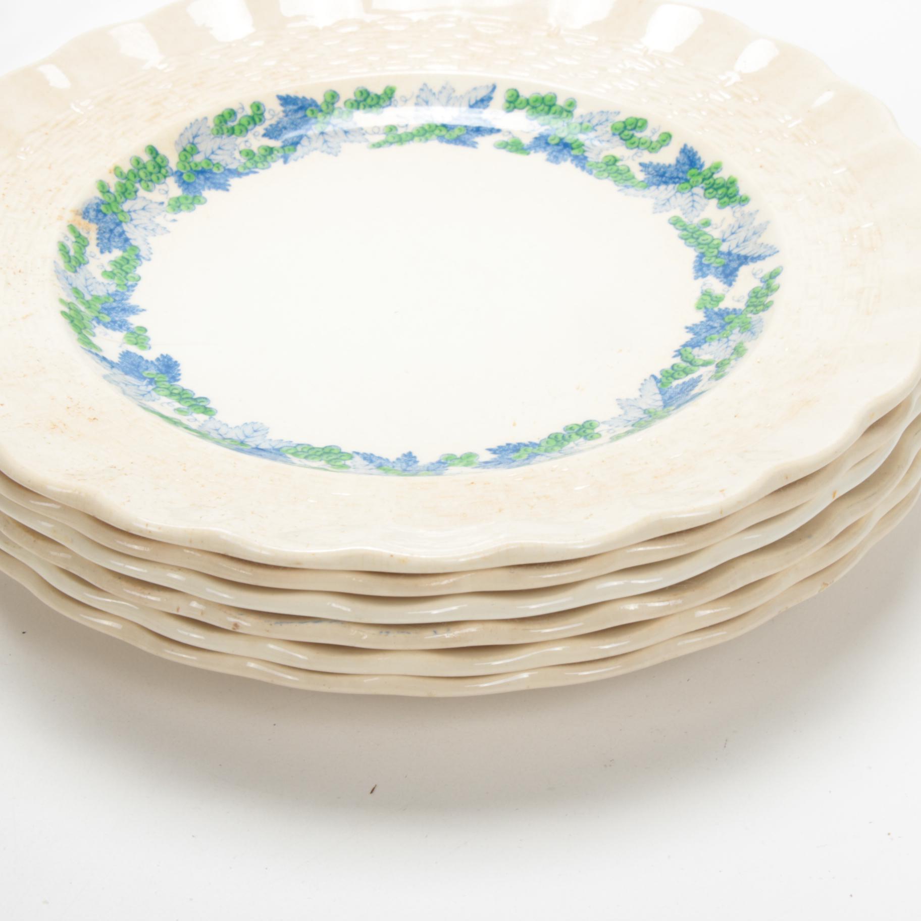 Copeland Spode "Valencia Blue Green" Earthenware Dinnerware