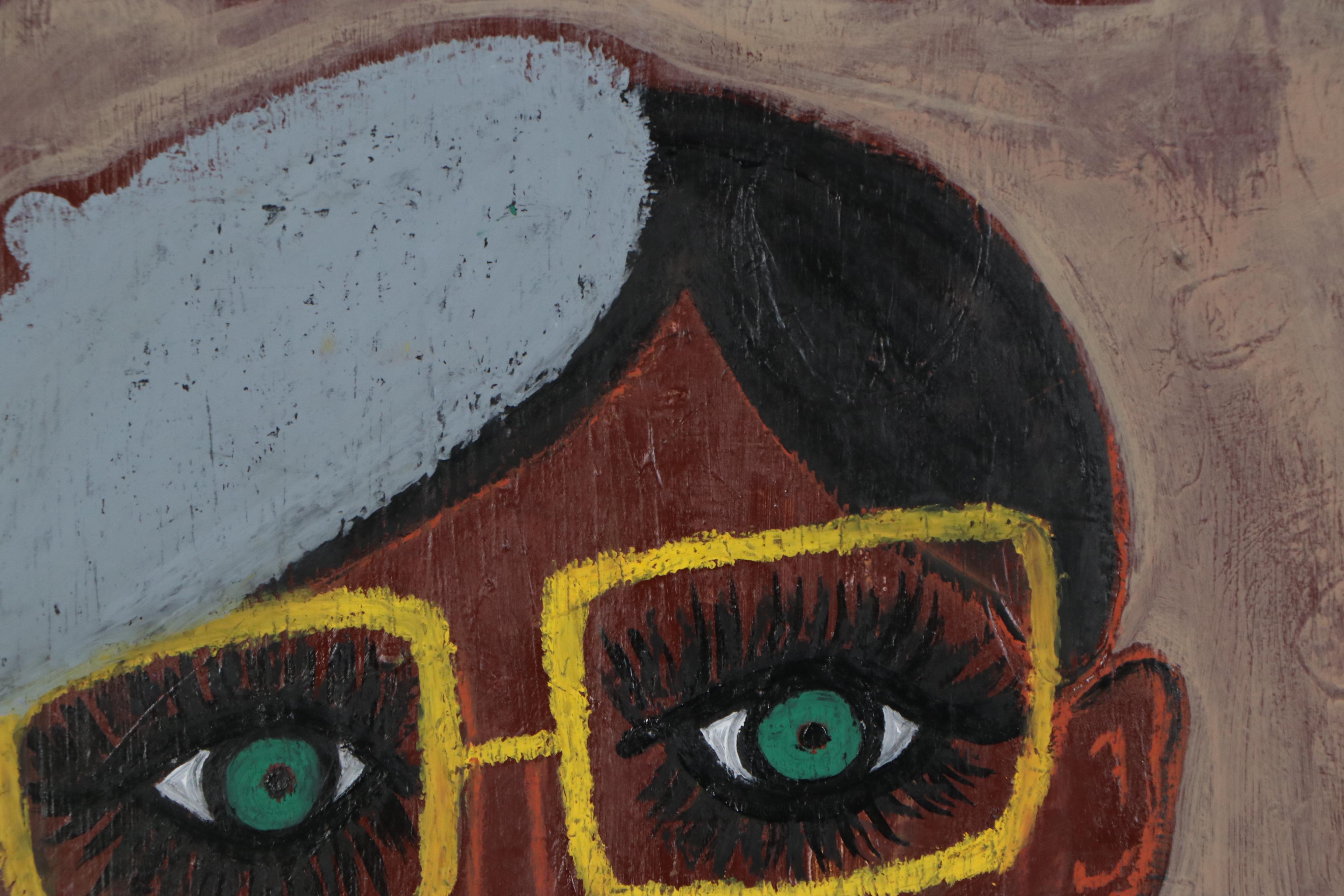 Jordan Howell Acrylic Mixed Media Painting "Prada in Paris 1964," 2020