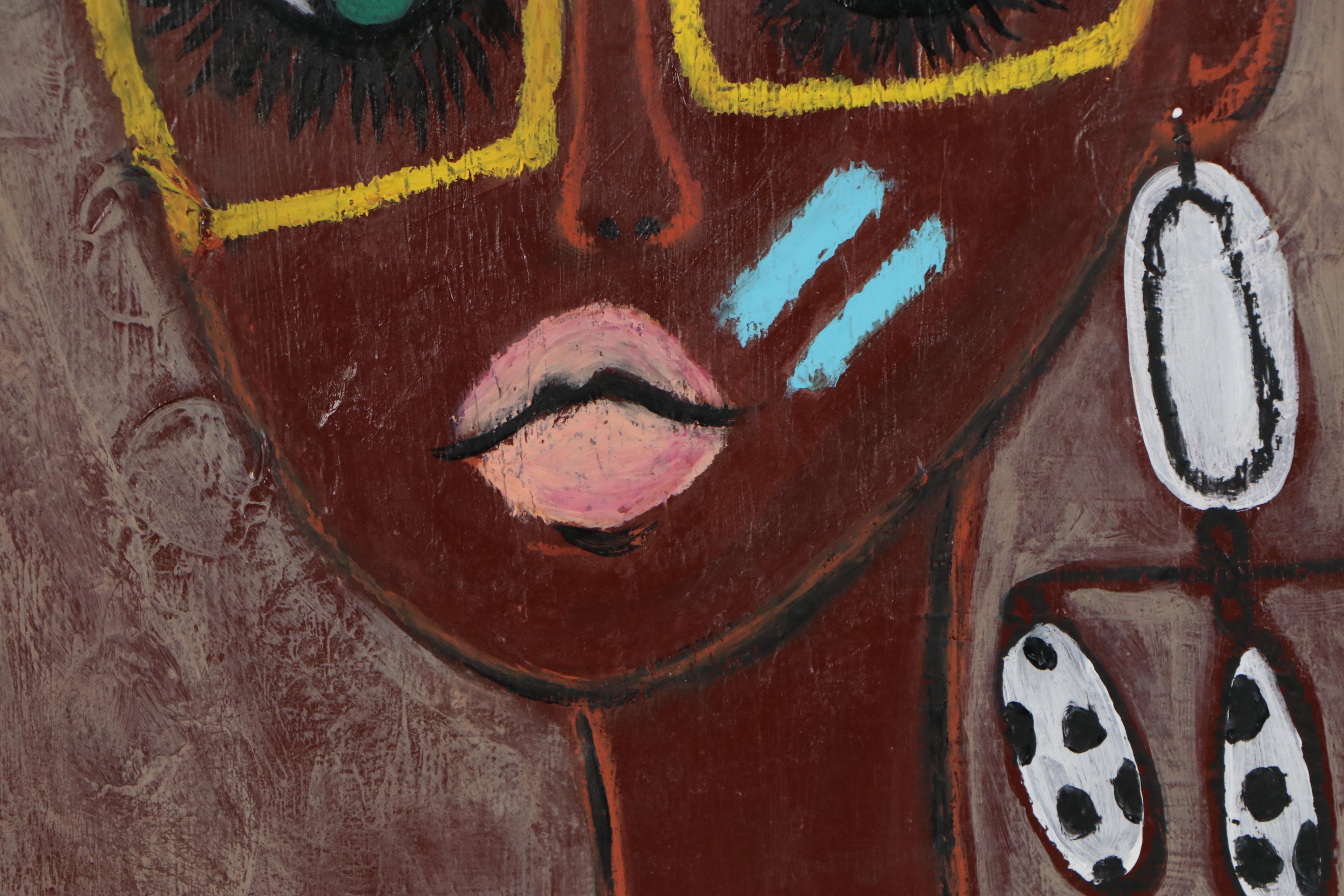 Jordan Howell Acrylic Mixed Media Painting "Prada in Paris 1964," 2020