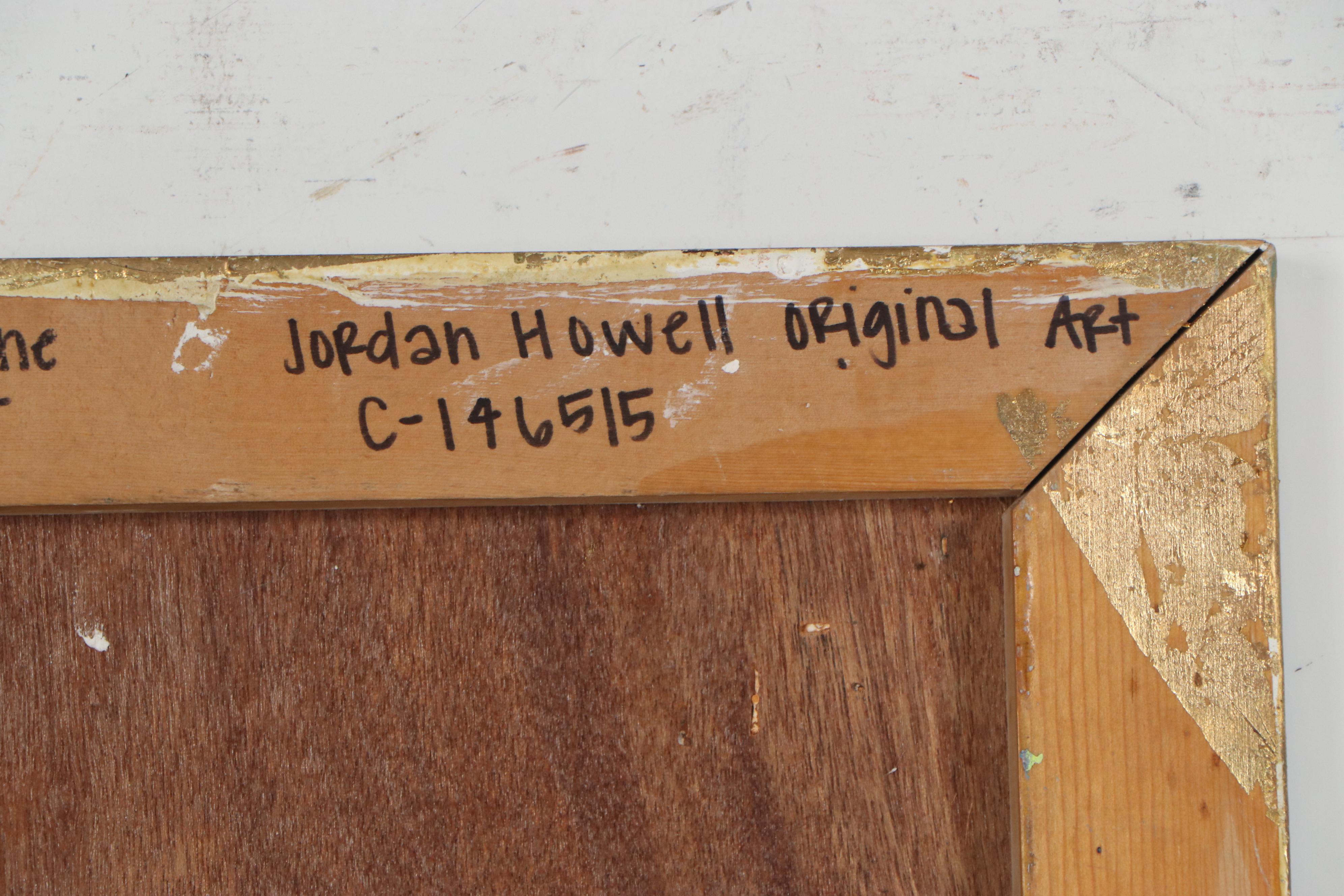 Jordan Howell Acrylic Mixed Media Painting "Prada in Paris 1964," 2020