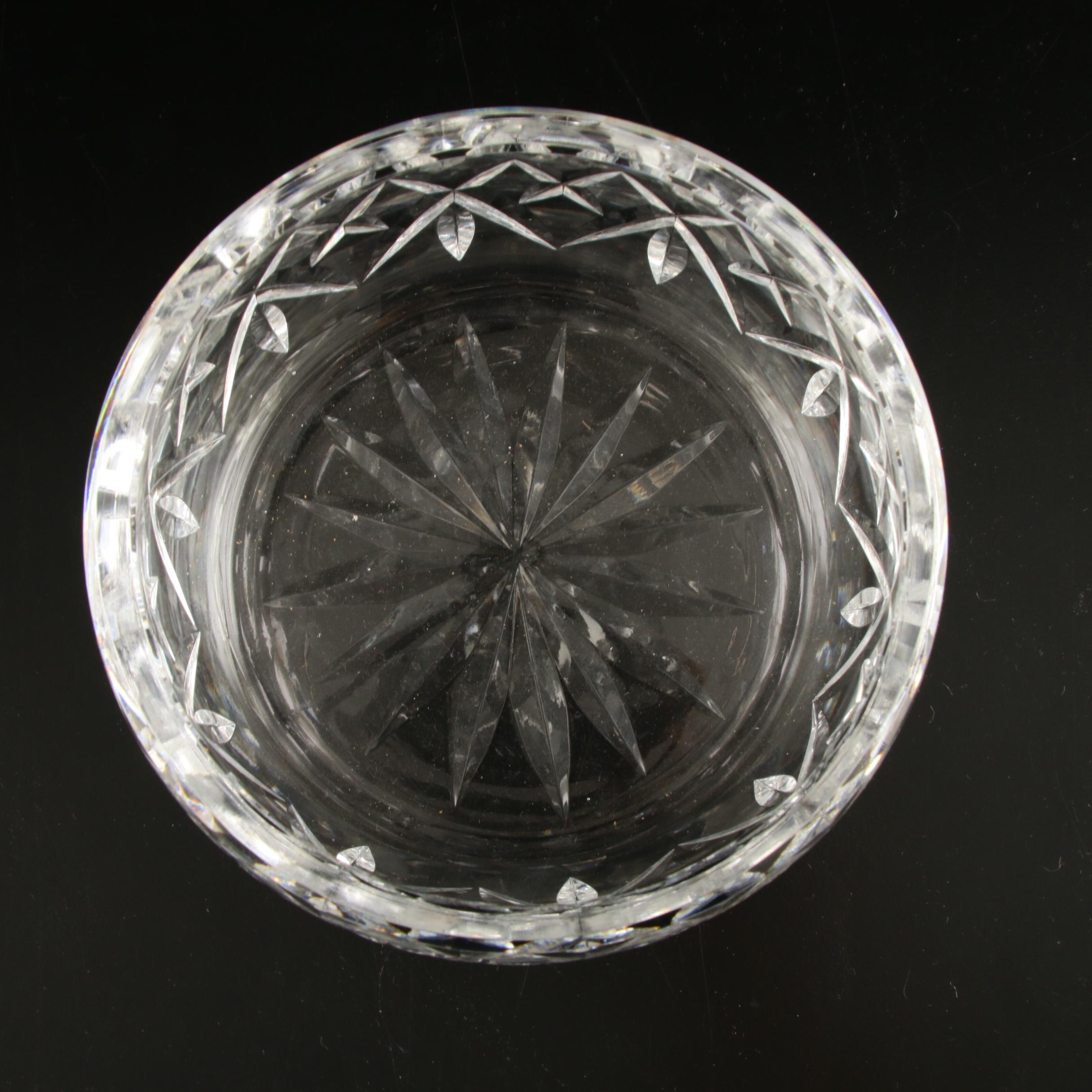 Waterford Giftware Bowl, Lidded Jar with a Marquis by Waterford "Bermuda" Bowl