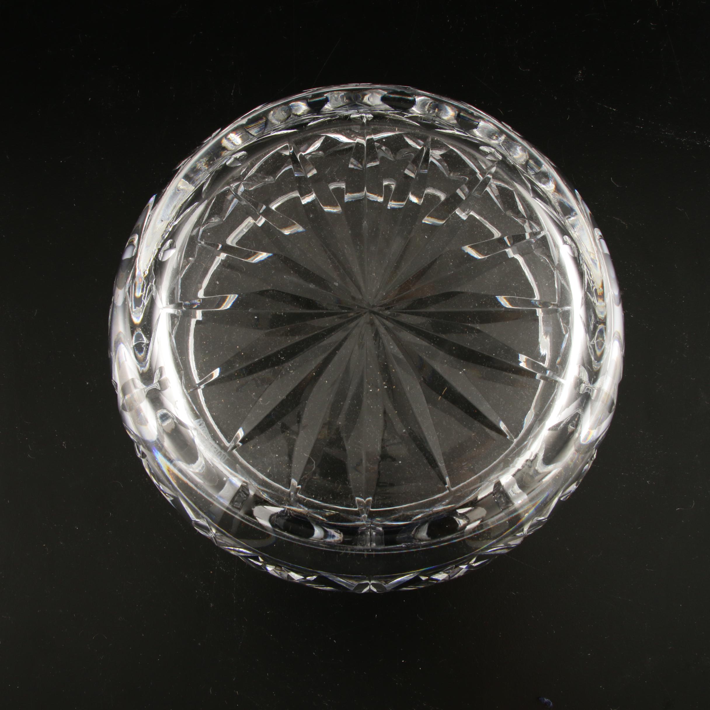 Waterford Giftware Bowl, Lidded Jar with a Marquis by Waterford "Bermuda" Bowl