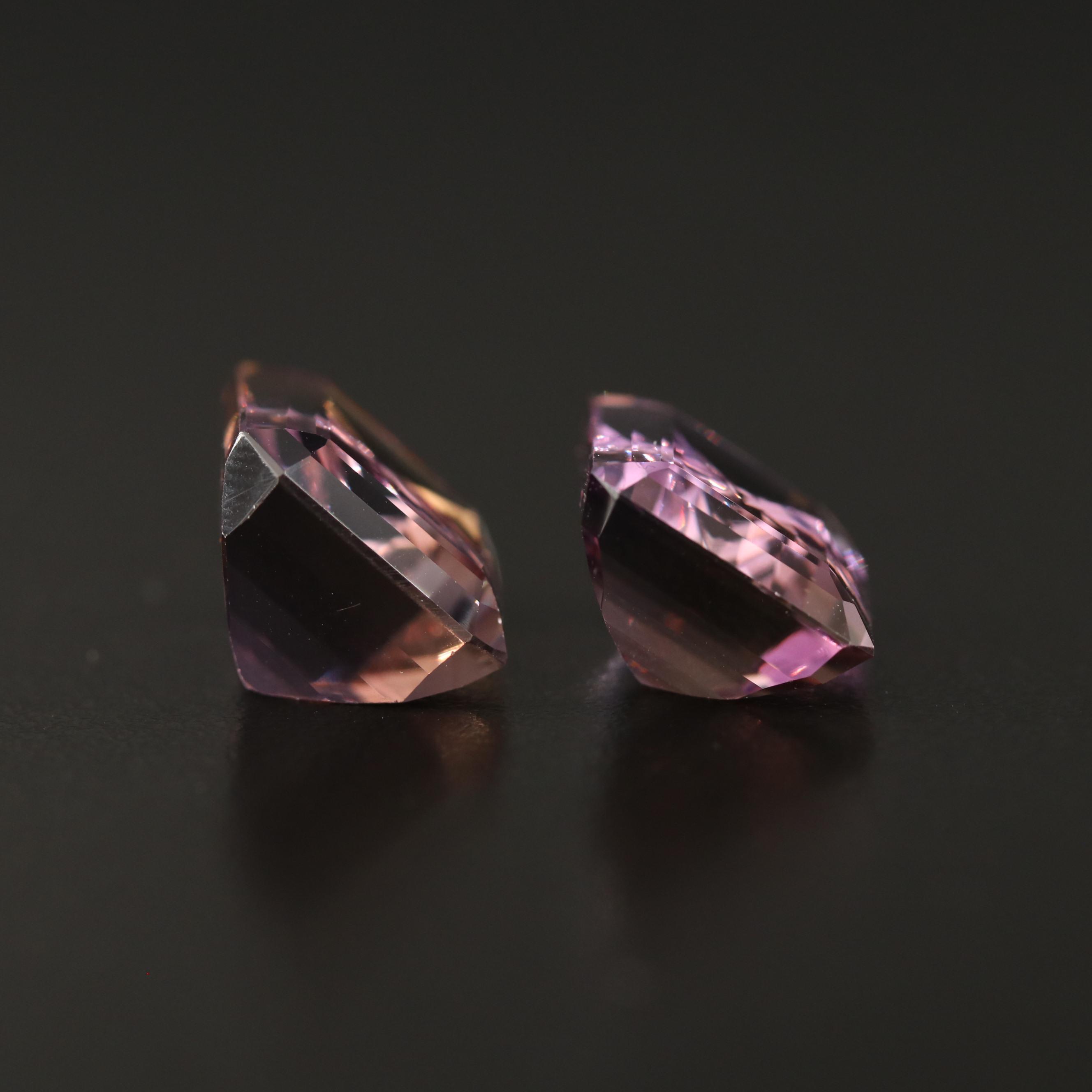 Loose 29.42 CTW Cut Cornered Rectangular Faceted Ametrines