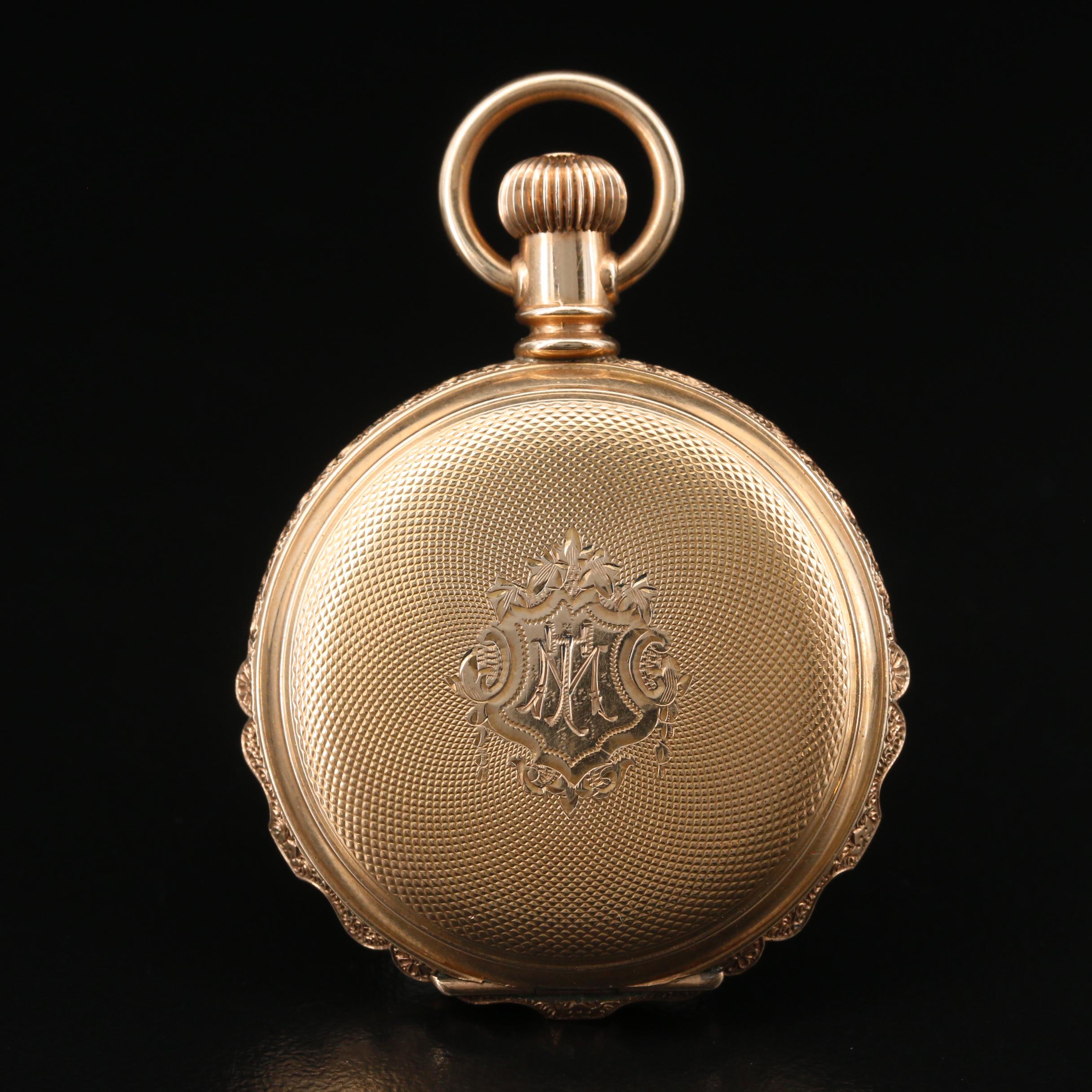1894 Elgin Gold Filled Hunting Case Pocket Watch