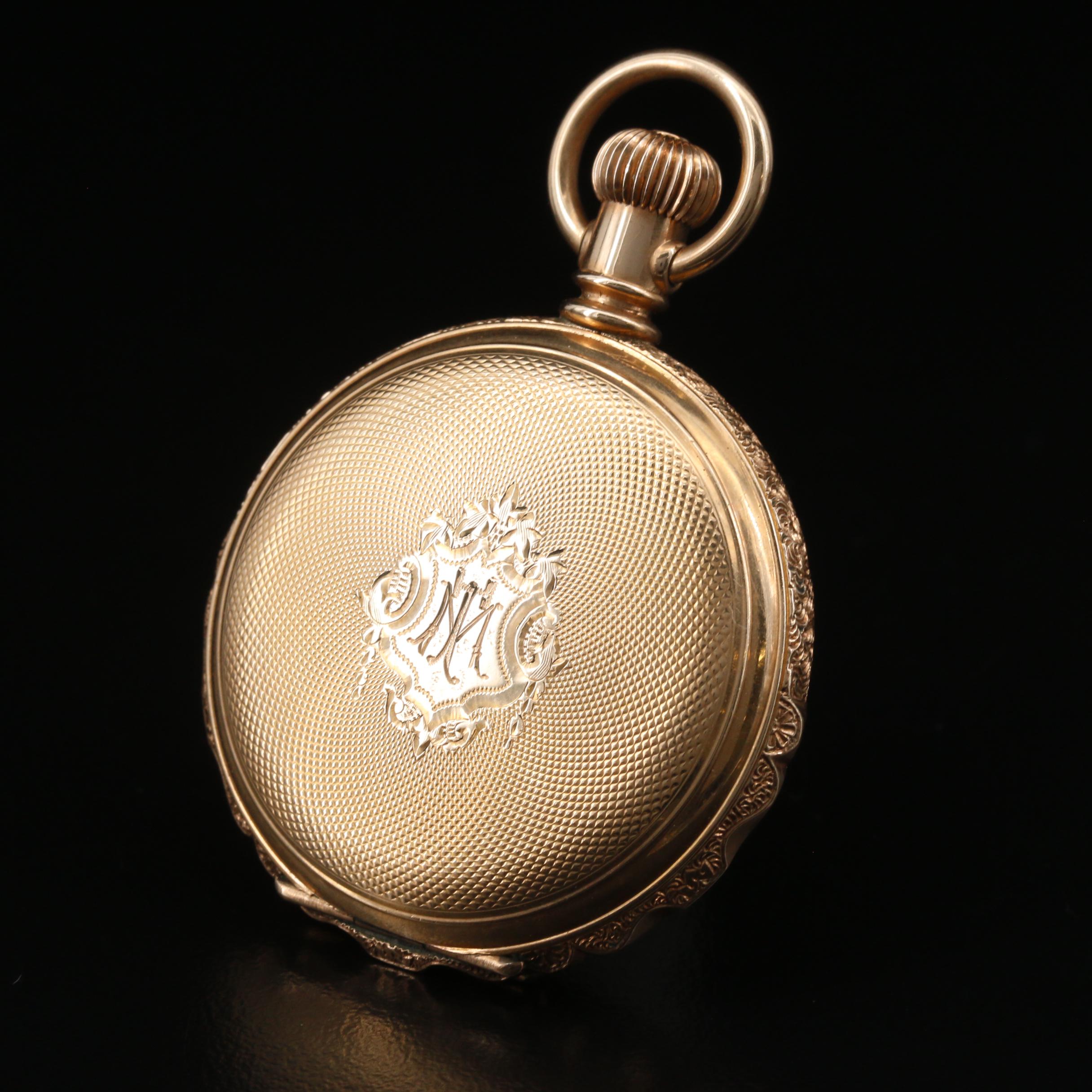 1894 Elgin Gold Filled Hunting Case Pocket Watch