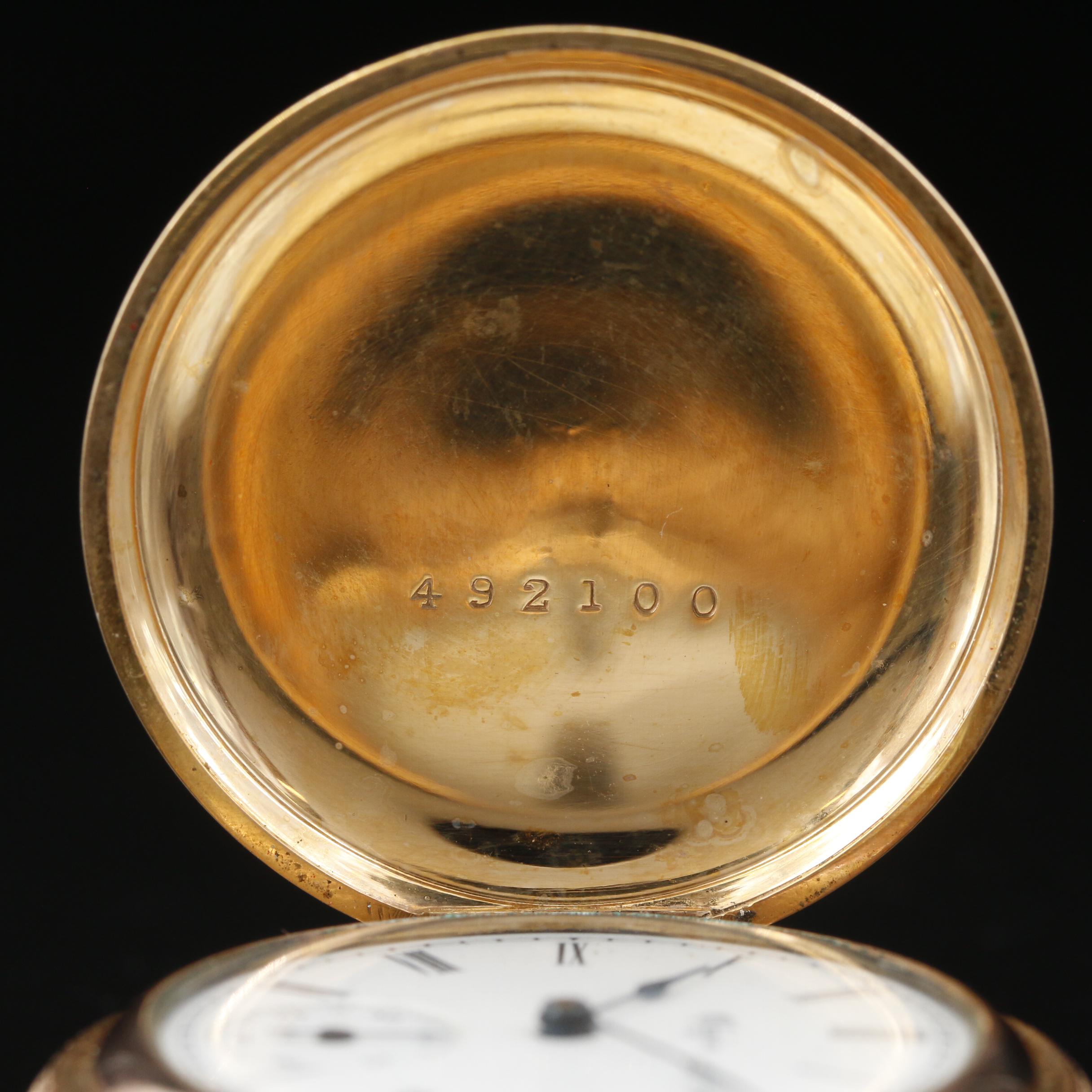 1894 Elgin Gold Filled Hunting Case Pocket Watch