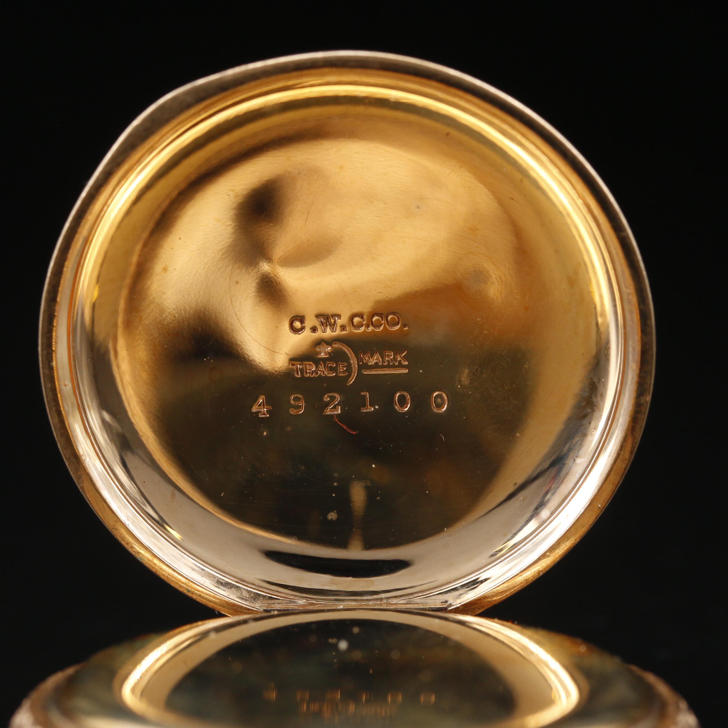 1894 Elgin Gold Filled Hunting Case Pocket Watch