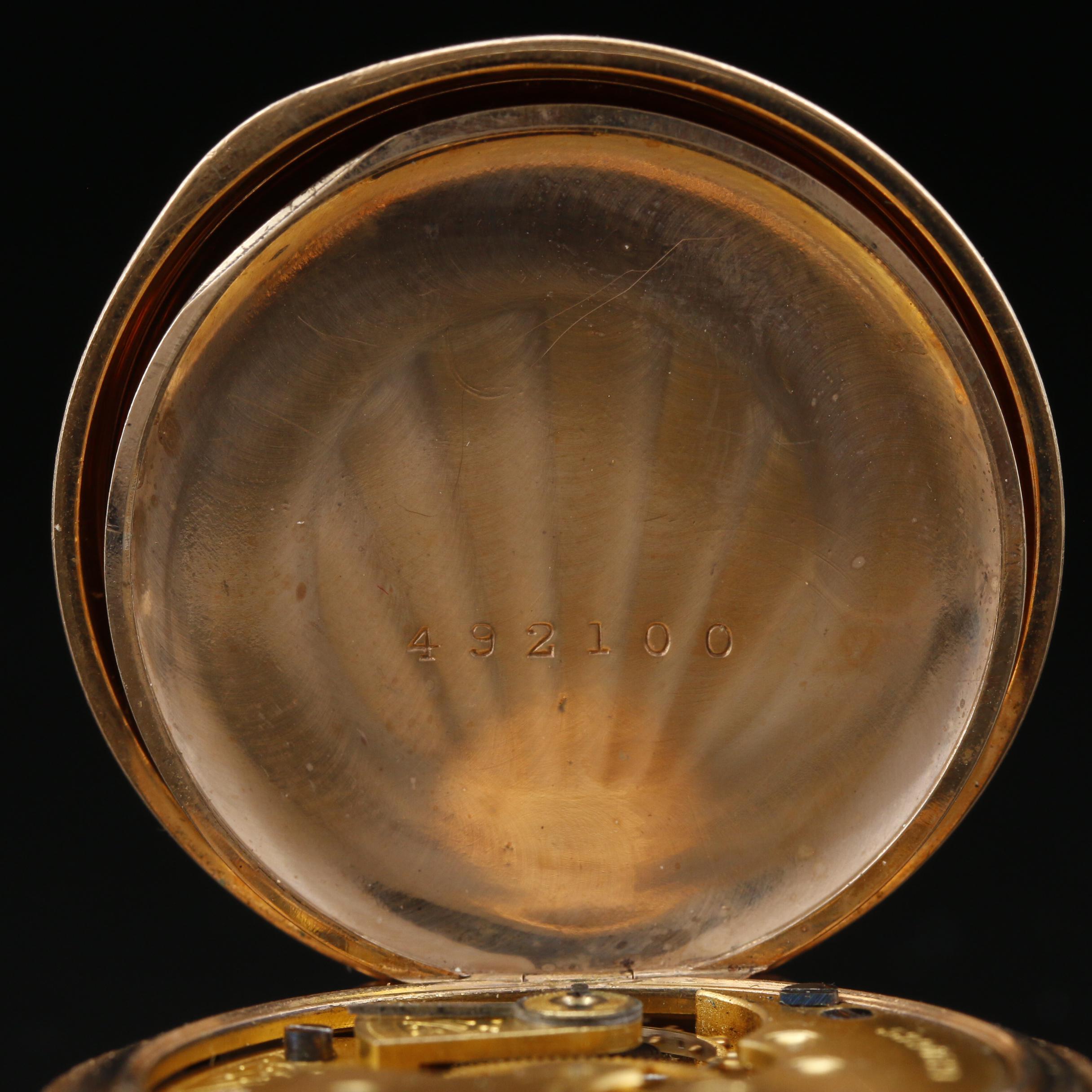 1894 Elgin Gold Filled Hunting Case Pocket Watch