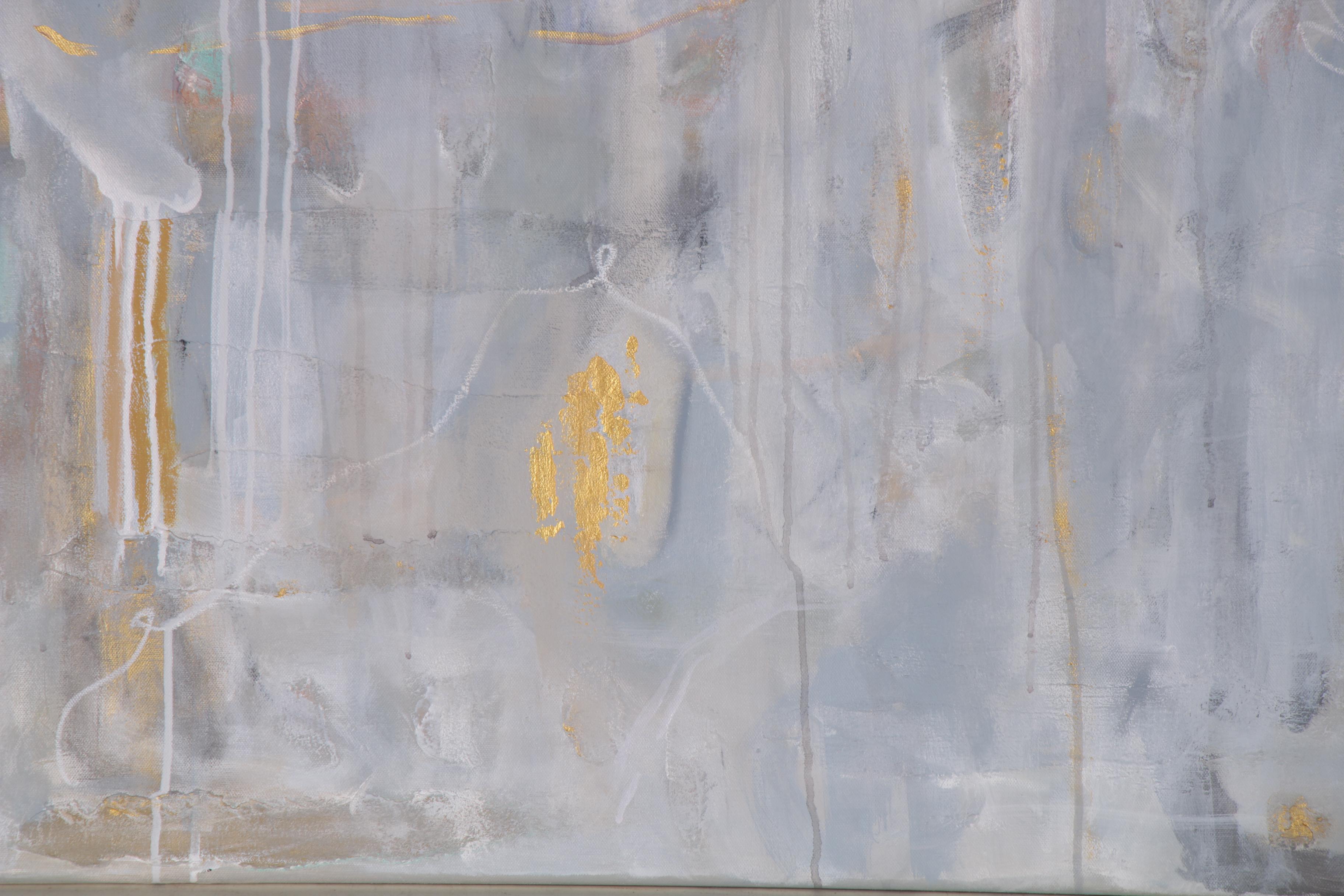 Jordan Howell Mixed Media Painting "The Blue Coast", 2020