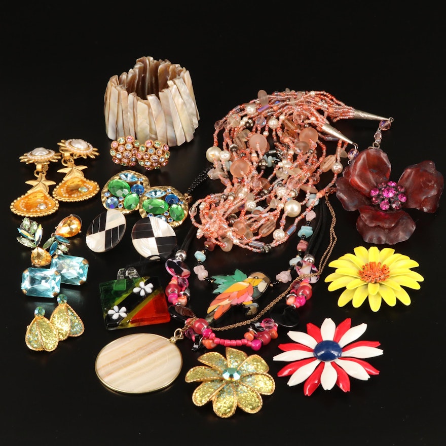 Assorted Jewelry Featuring Tropical Theme