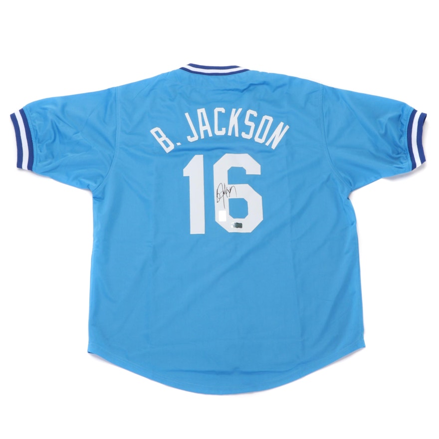 Bo Jackson Signed Kansas City Royals Replica Baseball Jersey, COA