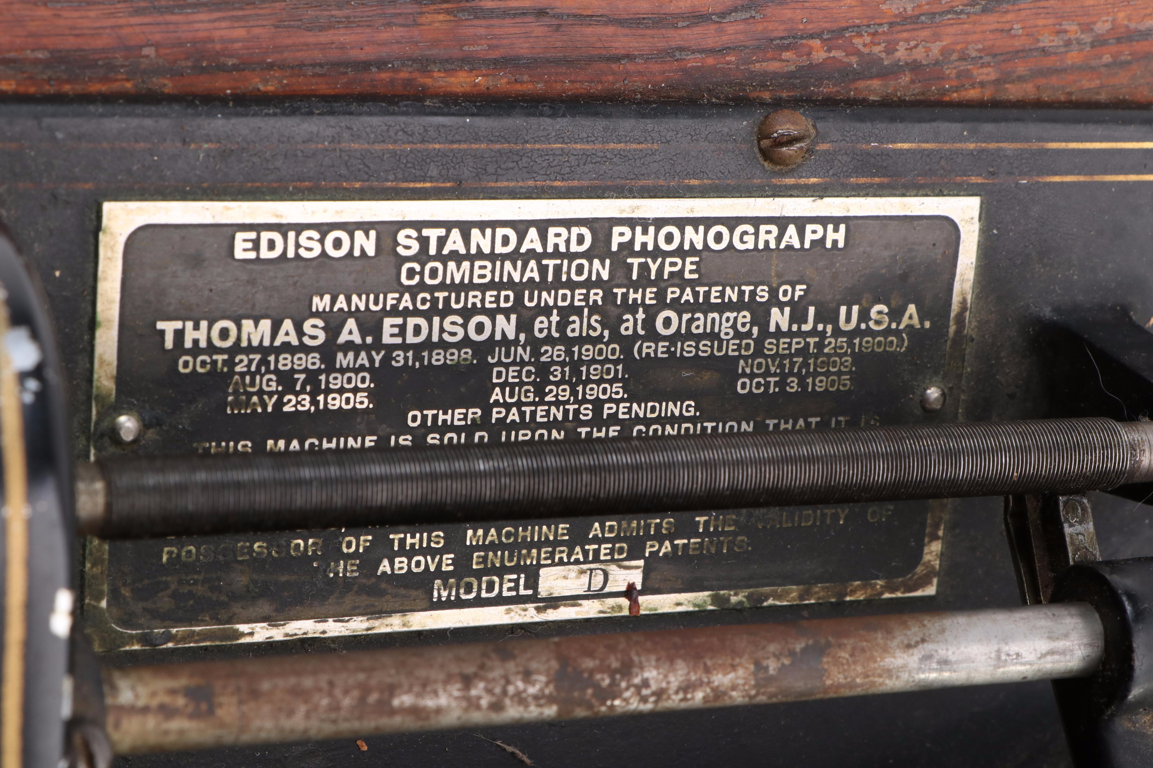 Edison Standard Model D Phonograph