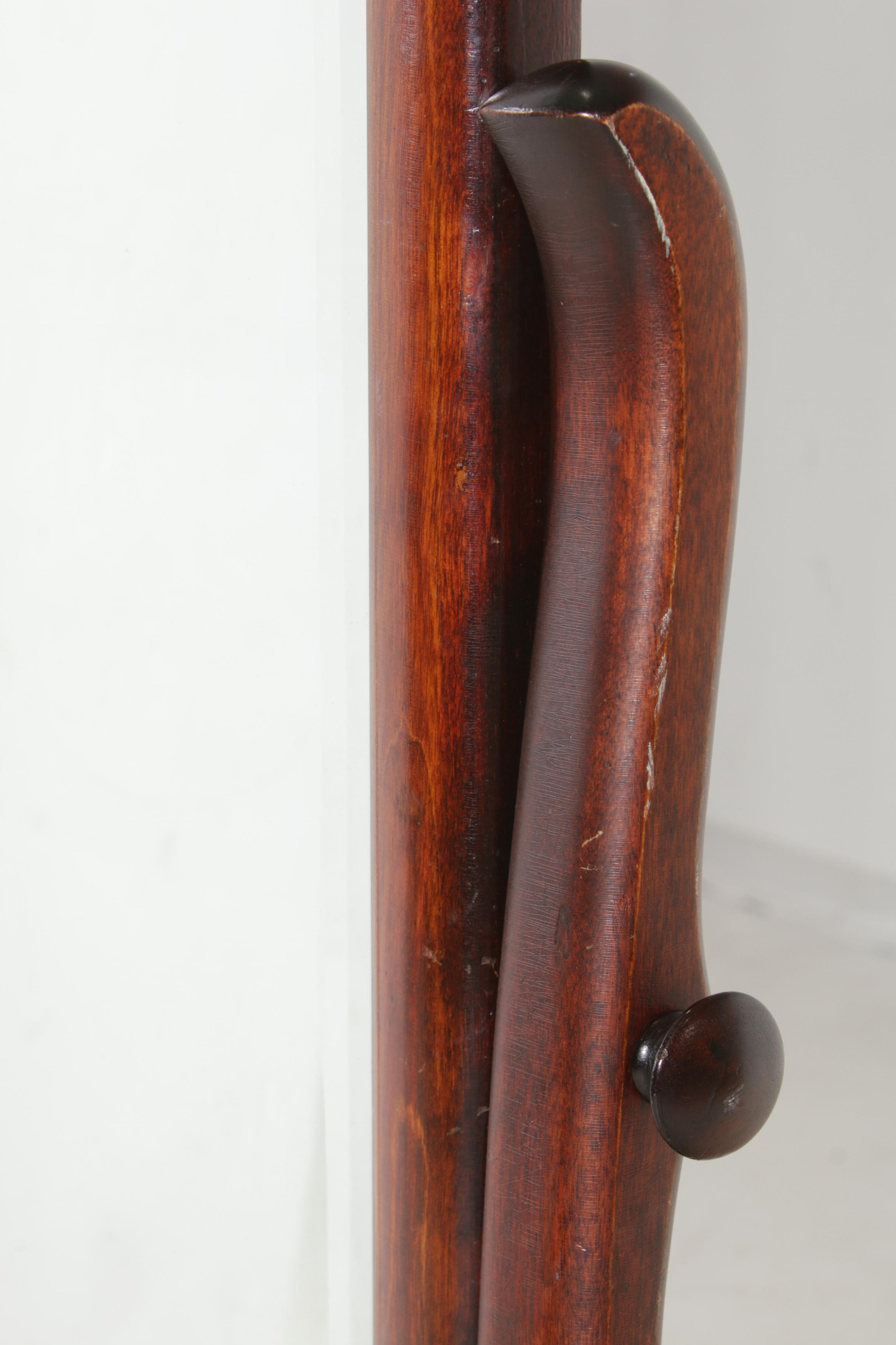 Victorian Style Walnut Cheval Mirror