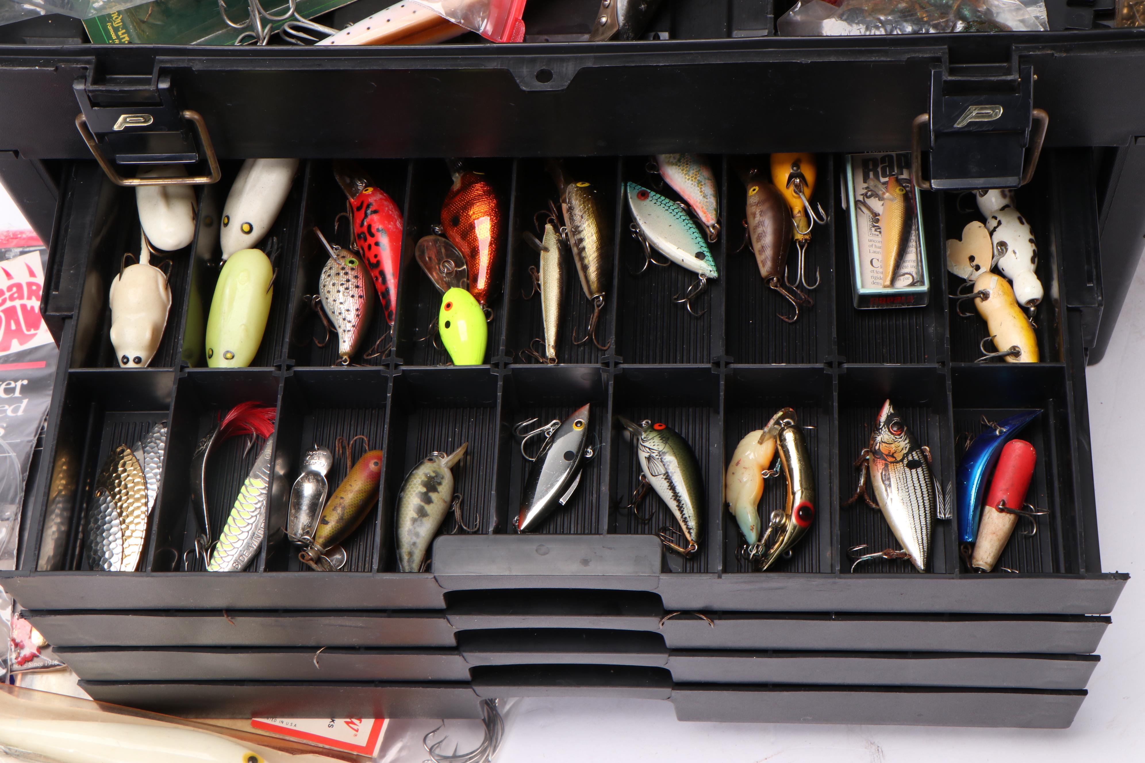 Plano Phantom Pro Tackle Box with Heddon, Bagley, Rapala, and More Lures