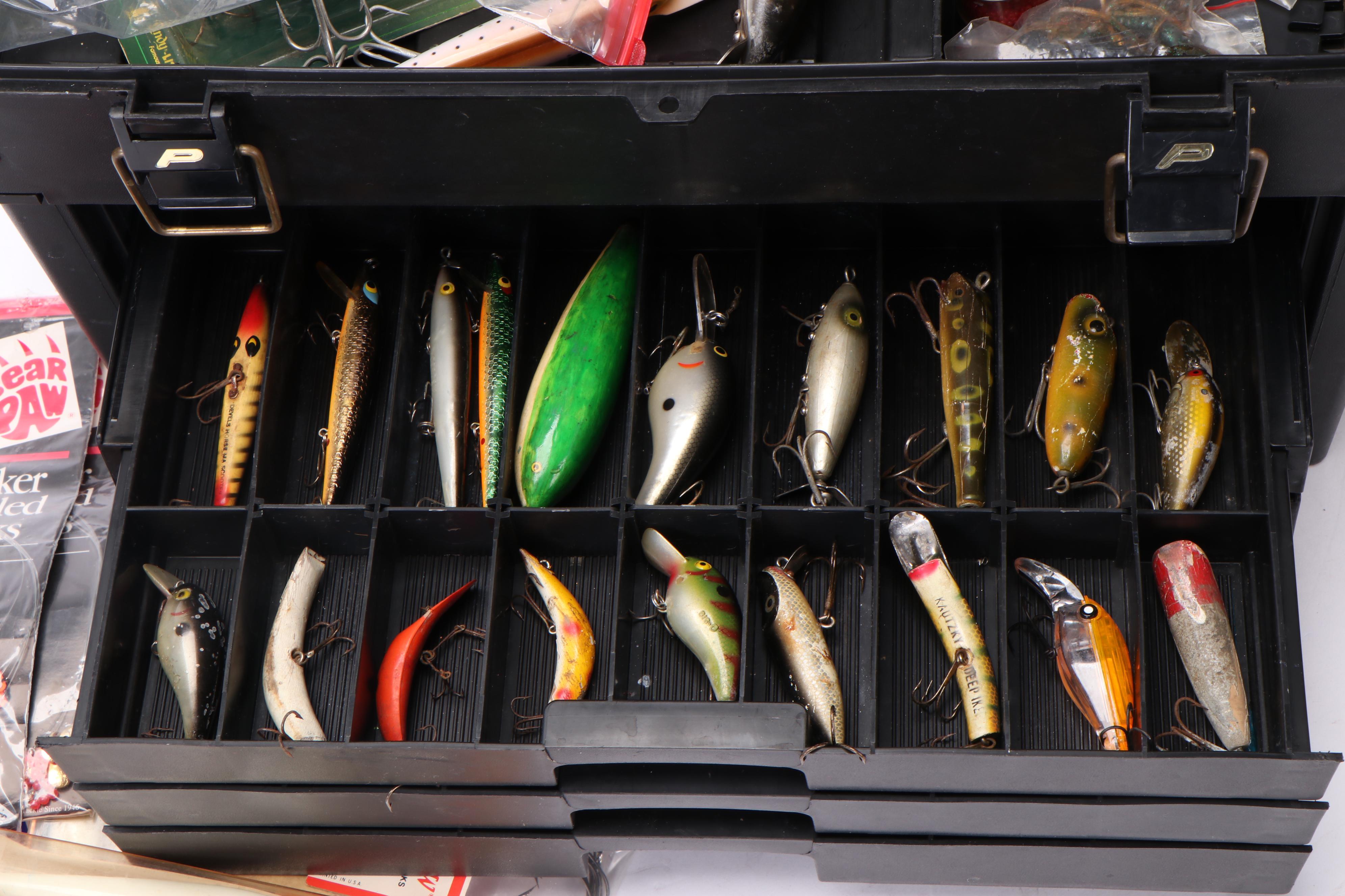 Plano Phantom Pro Tackle Box with Heddon, Bagley, Rapala, and More Lures