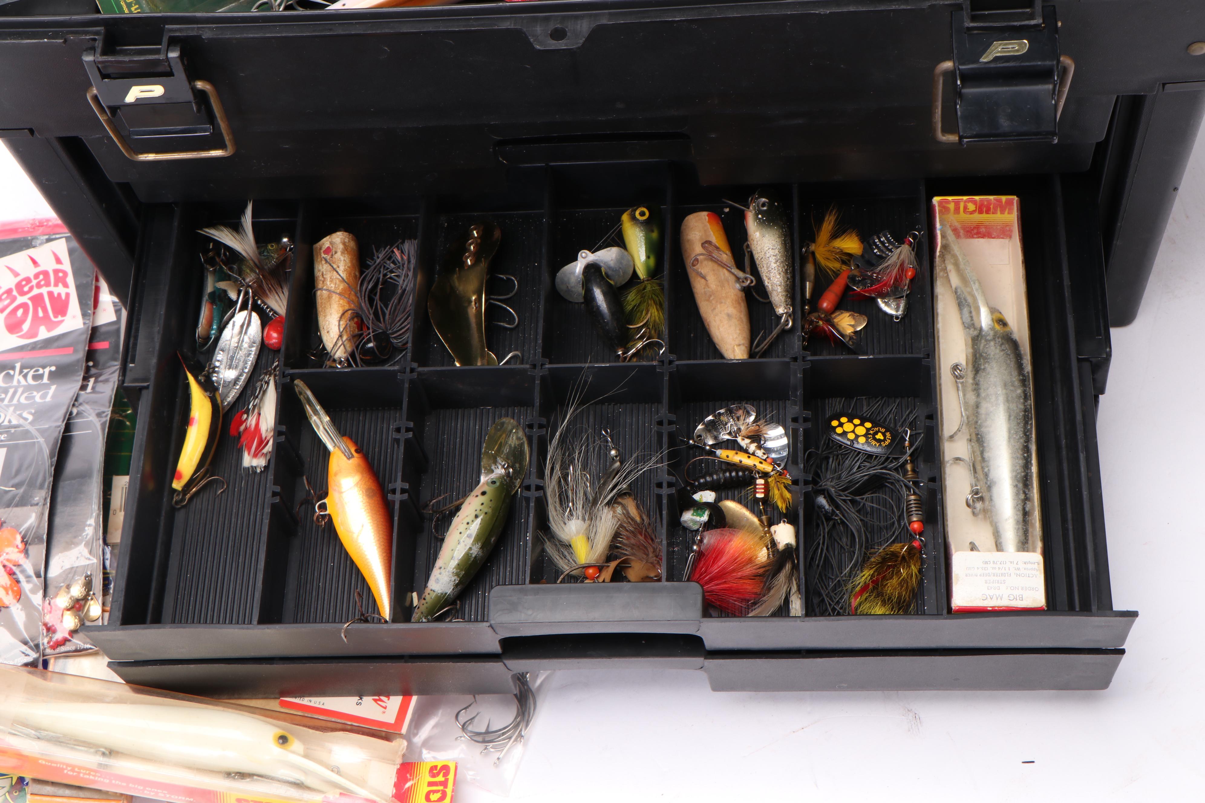 Plano Phantom Pro Tackle Box with Heddon, Bagley, Rapala, and More Lures