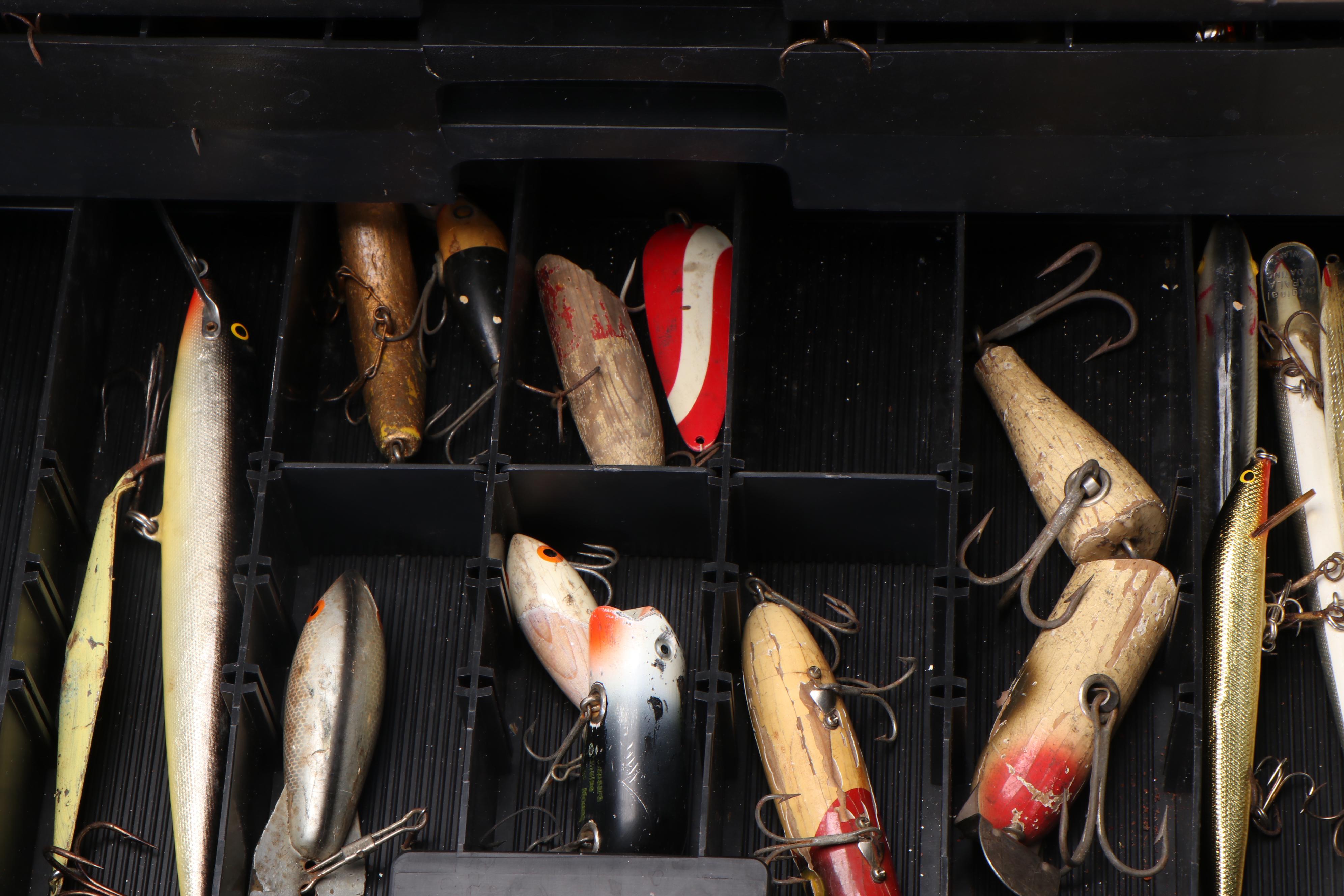 Plano Phantom Pro Tackle Box with Heddon, Bagley, Rapala, and More Lures