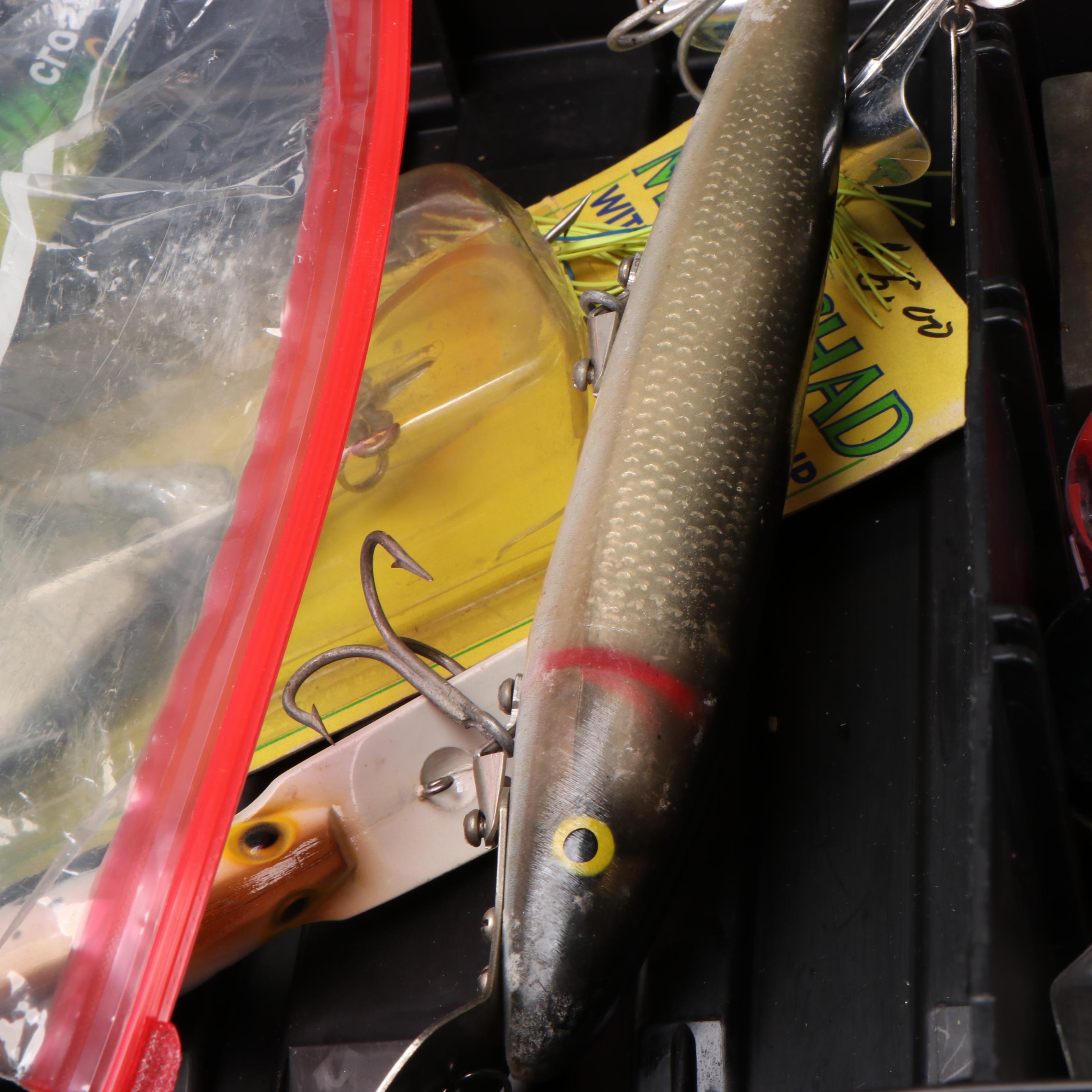 Plano Phantom Pro Tackle Box with Heddon, Bagley, Rapala, and More Lures