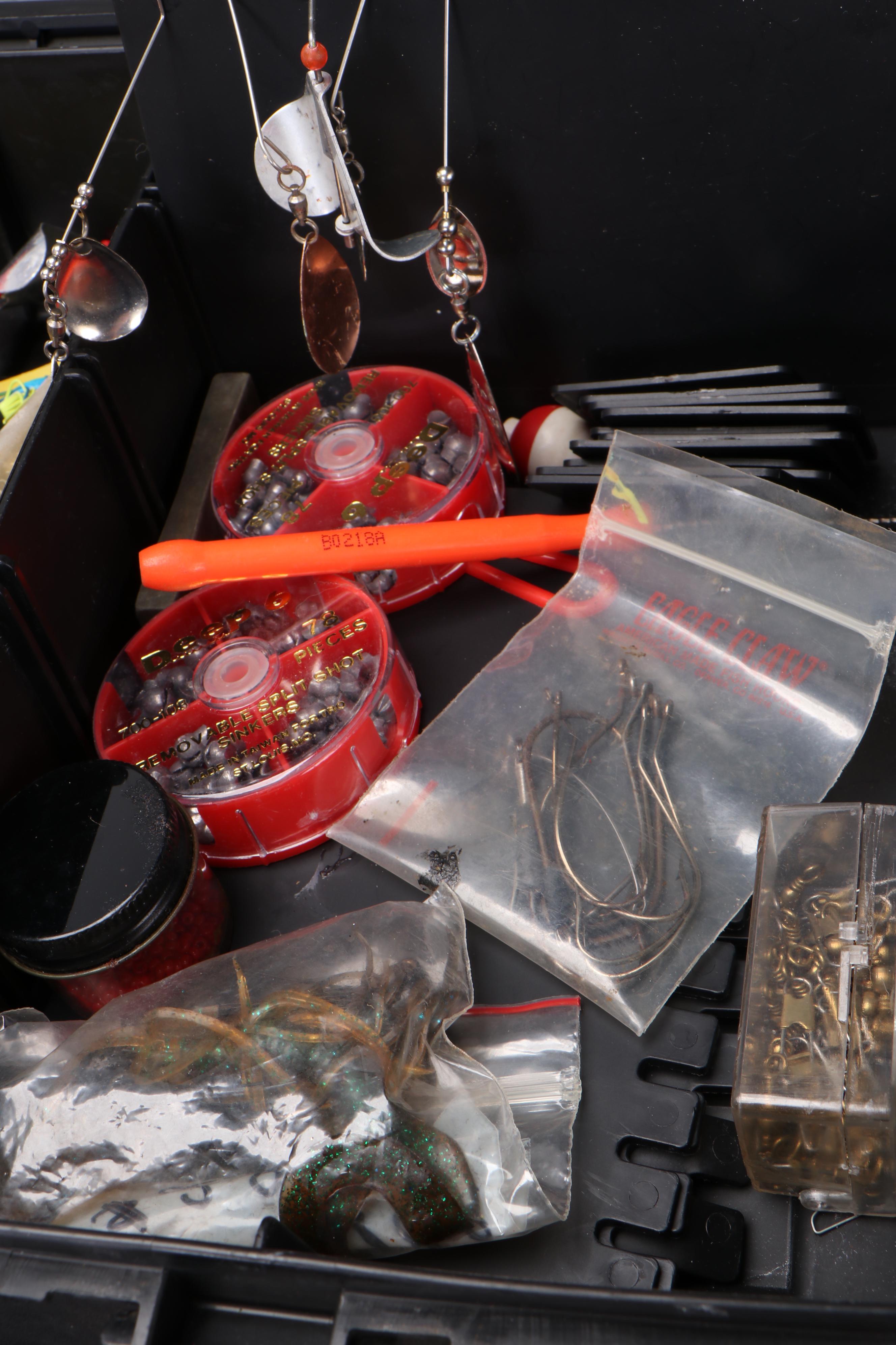 Plano Phantom Pro Tackle Box with Heddon, Bagley, Rapala, and More Lures