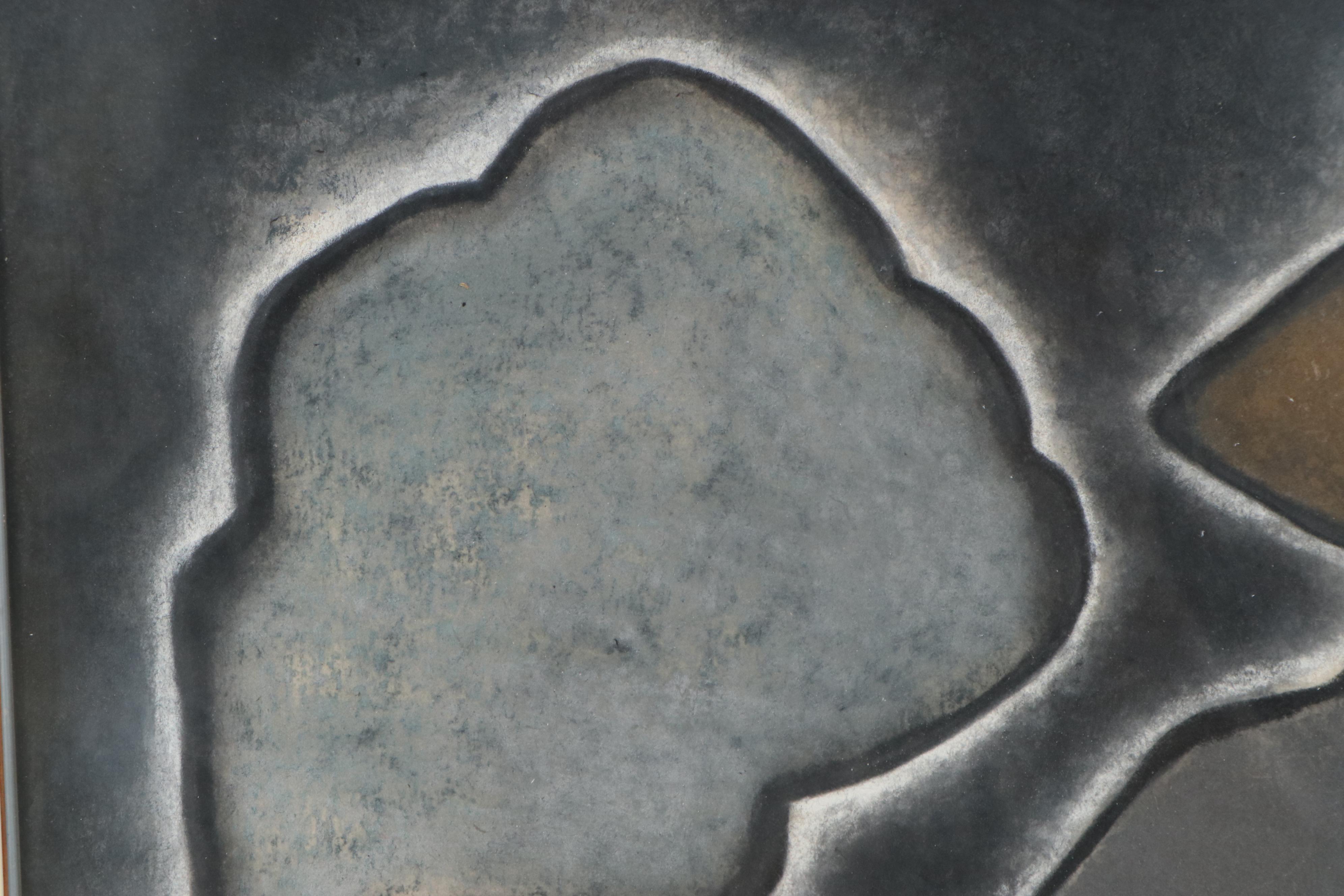 Abstract Chalk Pastel Drawing, 20th Century